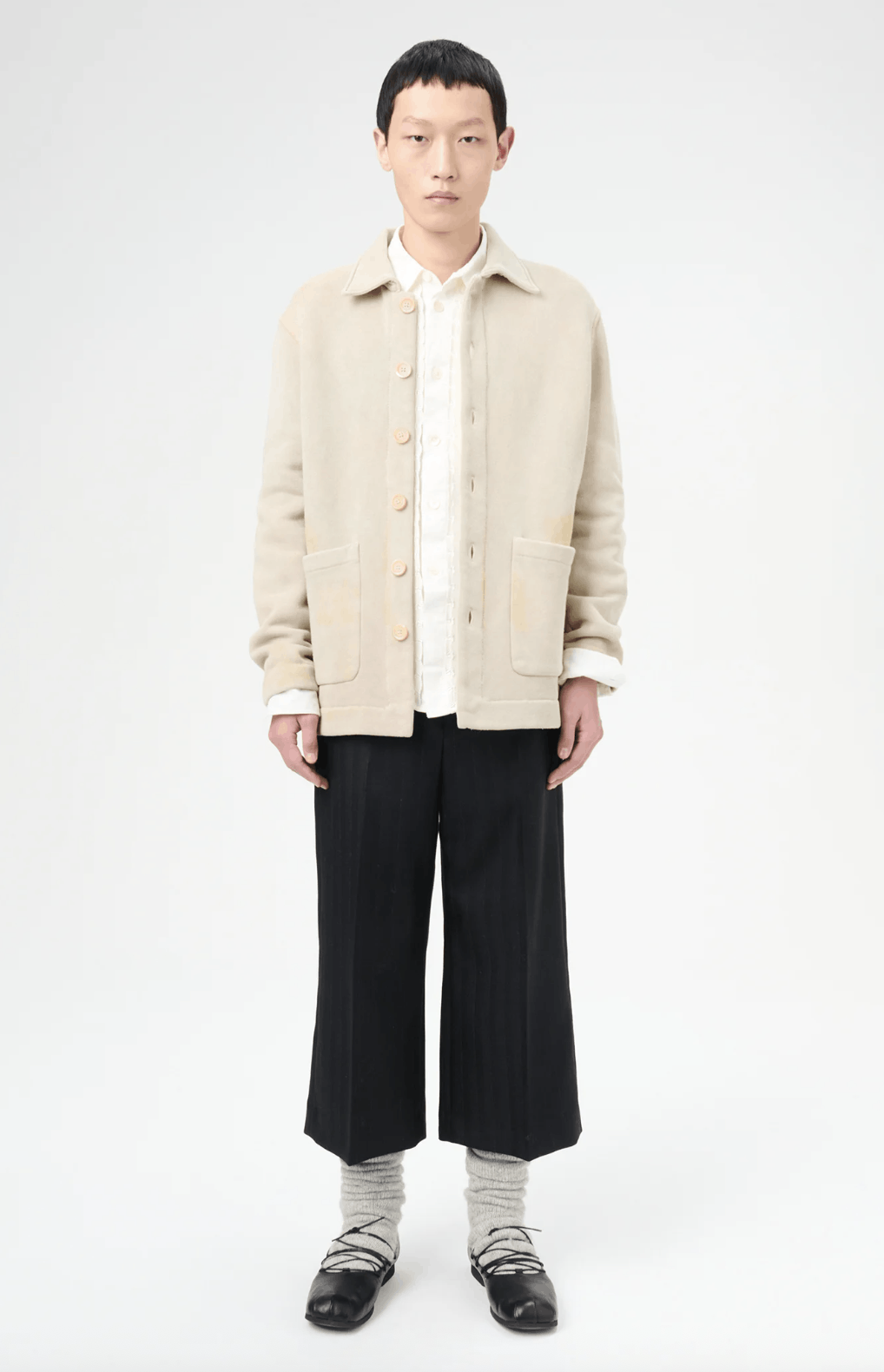 Our Legacy Our Legacy Shelter Cardigan 'Attic Wash Fleece' Size 48 Size US M / EU 48-50 / 2 - 2 Thumbnail