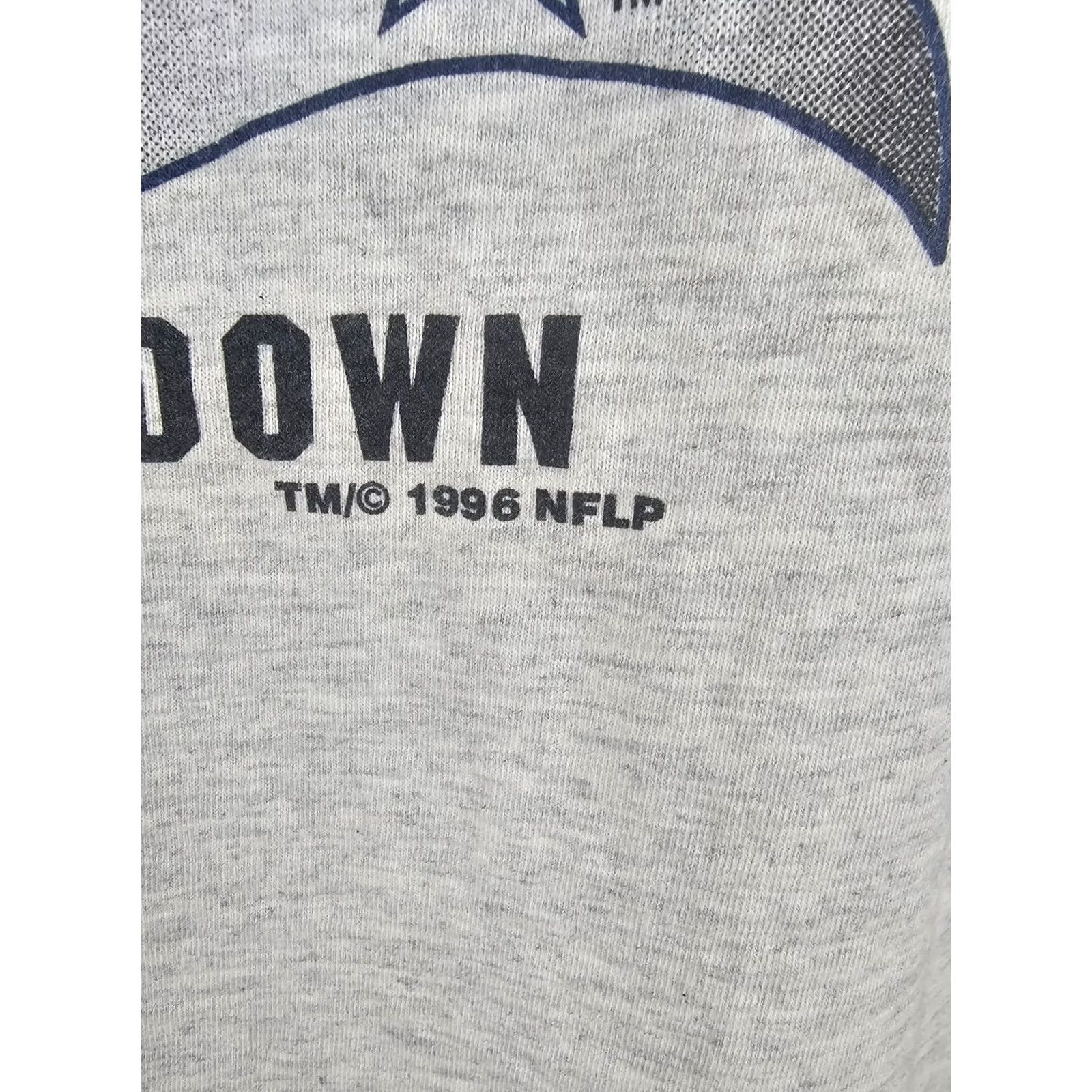 Jerzees VINTAGE 96' STEELERS VS COWBOYS SUPER BOWL SHOWDOWN SINGLE STITCH GRAY T-SHIRT L Size US L / EU 52-54 / 3 - 3 Thumbnail