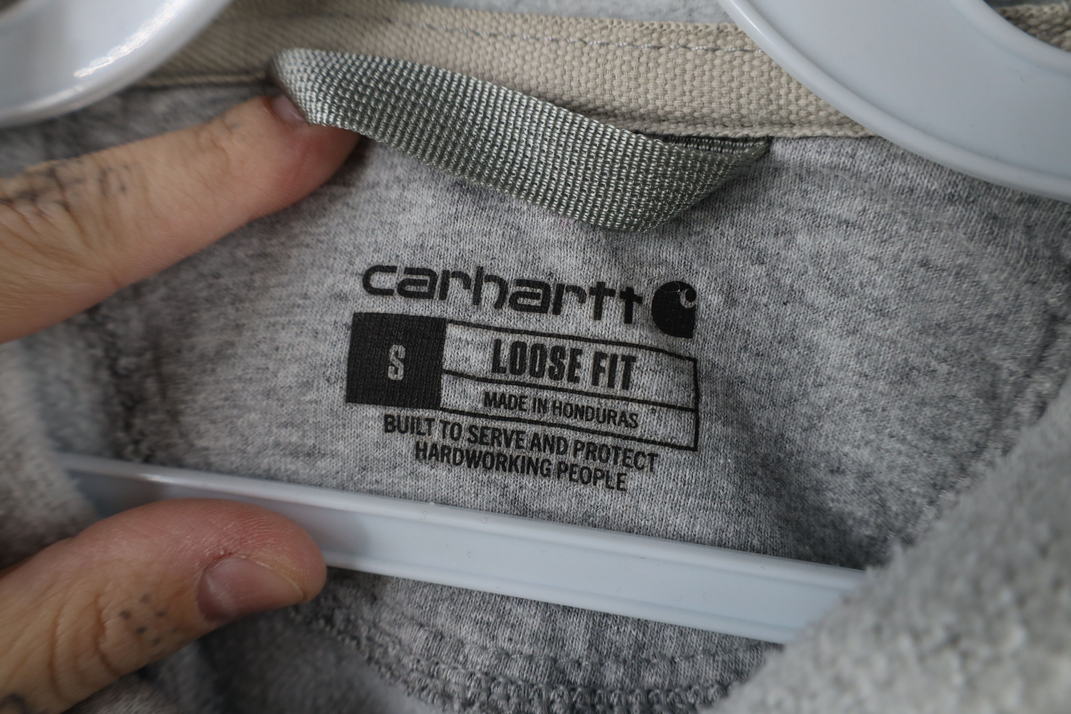 Carhartt × Vintage Vintage Carhartt Fit Spell Out Heavyweight Hoodie Sweatshirt Size US S / EU 44-46 / 1 - 7 Thumbnail