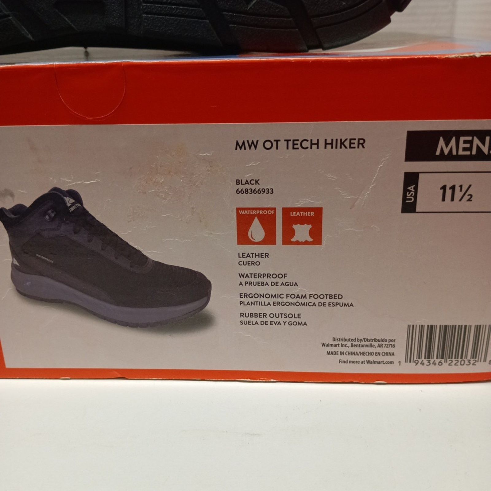 Other Mens size 11.5 Ozark Trail Tech Hiker Waterproof Boots Black Size US 11.5 / EU 44-45 - 8 Thumbnail