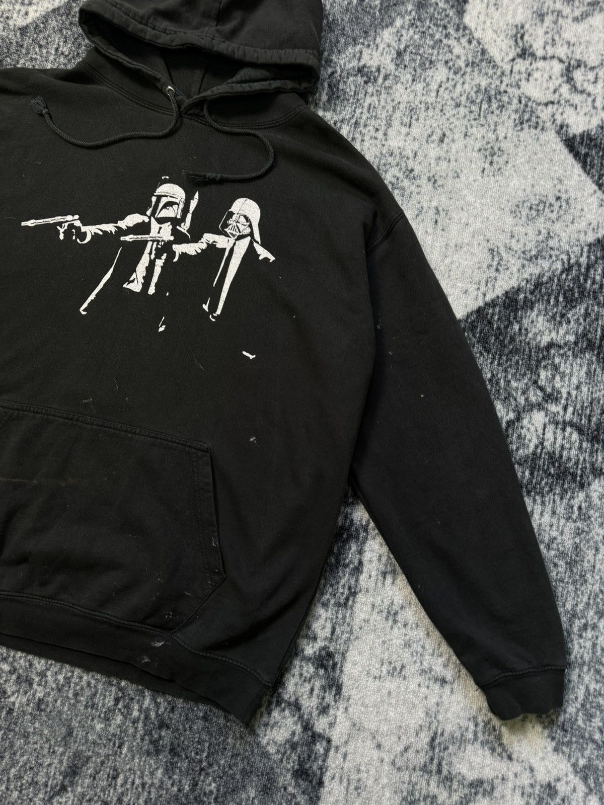 Star Wars Vintage Pulp Fiction Star Wars Hoodie Distressed Hoodie 90s Size US L / EU 52-54 / 3 - 4 Thumbnail
