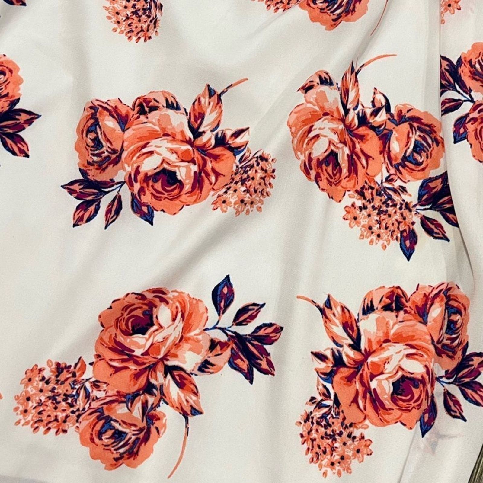 Vintage As U Wish Cold Shoulder Floral Mini Dress Smocked S Size S / US 4 / IT 40 - 2 Thumbnail
