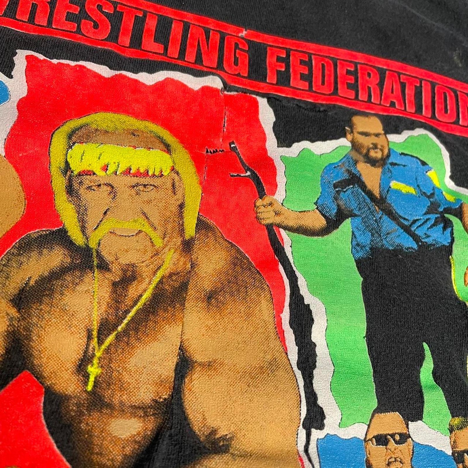 Vintage × WWF 1991 WWF Hulk Hogan Nasty Boys Big Boss Man Bushwhackers Tee Size US M / EU 48-50 / 2 - 4 Thumbnail
