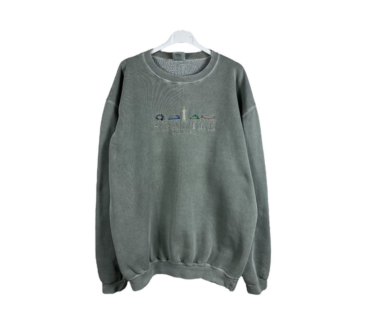 Anvil × Vintage Vintage Anvil washed 90s sweatshirt Seattle Washington logo Size US L / EU 52-54 / 3 - 2 Thumbnail