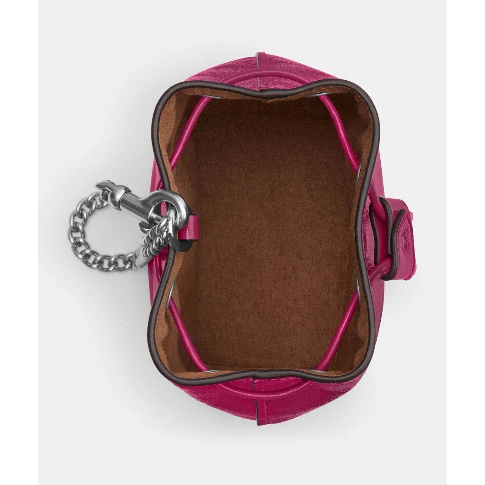 Coach NWT Coach Drawstring Wristlet Pouch Bag Pink Leather CZ028 Size ONE SIZE - 7 Thumbnail
