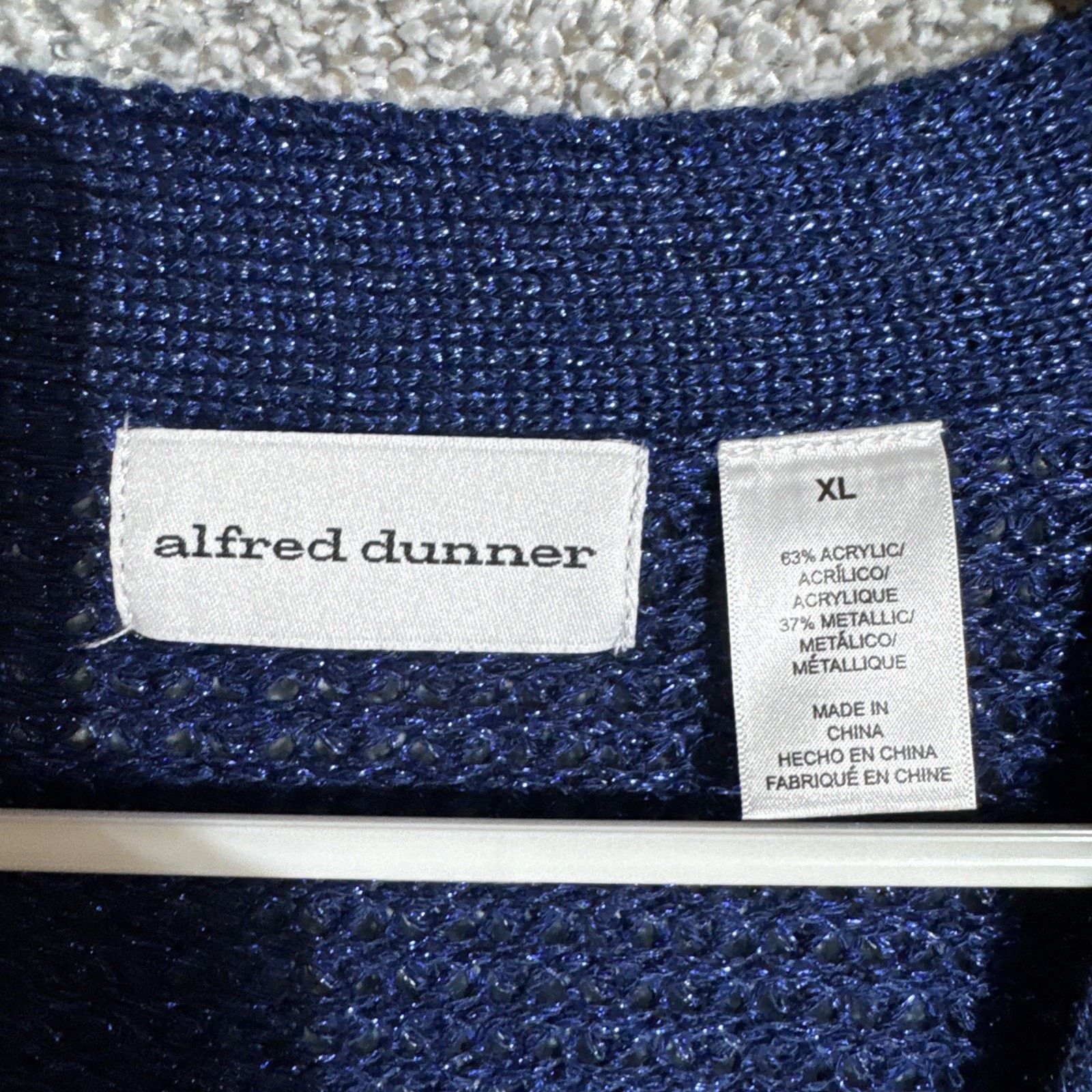 Other Alfred Dunner Via Condotti Cardigan Sweater XL Sparkly Chic Size XL / US 12-14 / IT 48-50 - 5 Thumbnail