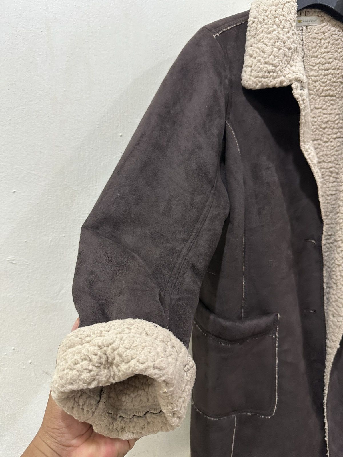 Golden Bear VTG GOLDEN BEAR Faux Shearling Jacket Size L / US 10 / IT 46 - 7 Thumbnail
