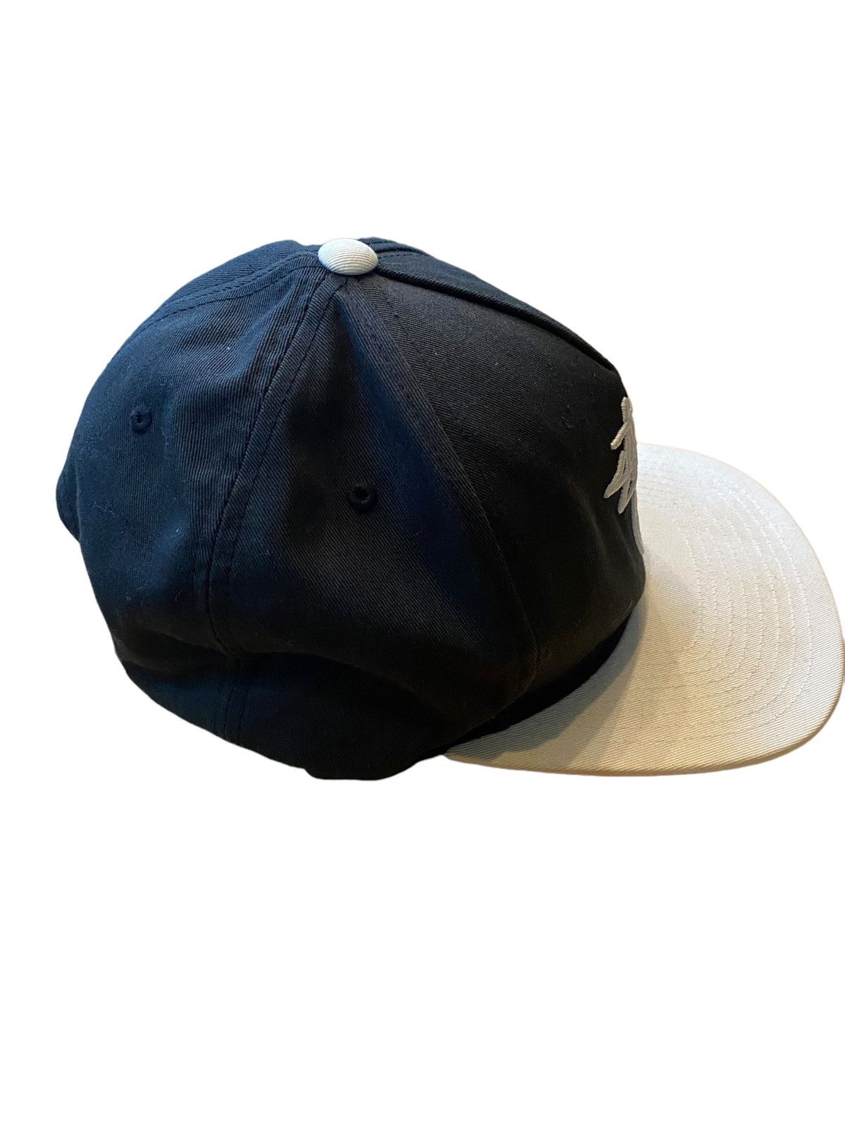 Stussy Stussy Snap back Black White Embroidery Logo Size ONE SIZE - 4 Thumbnail