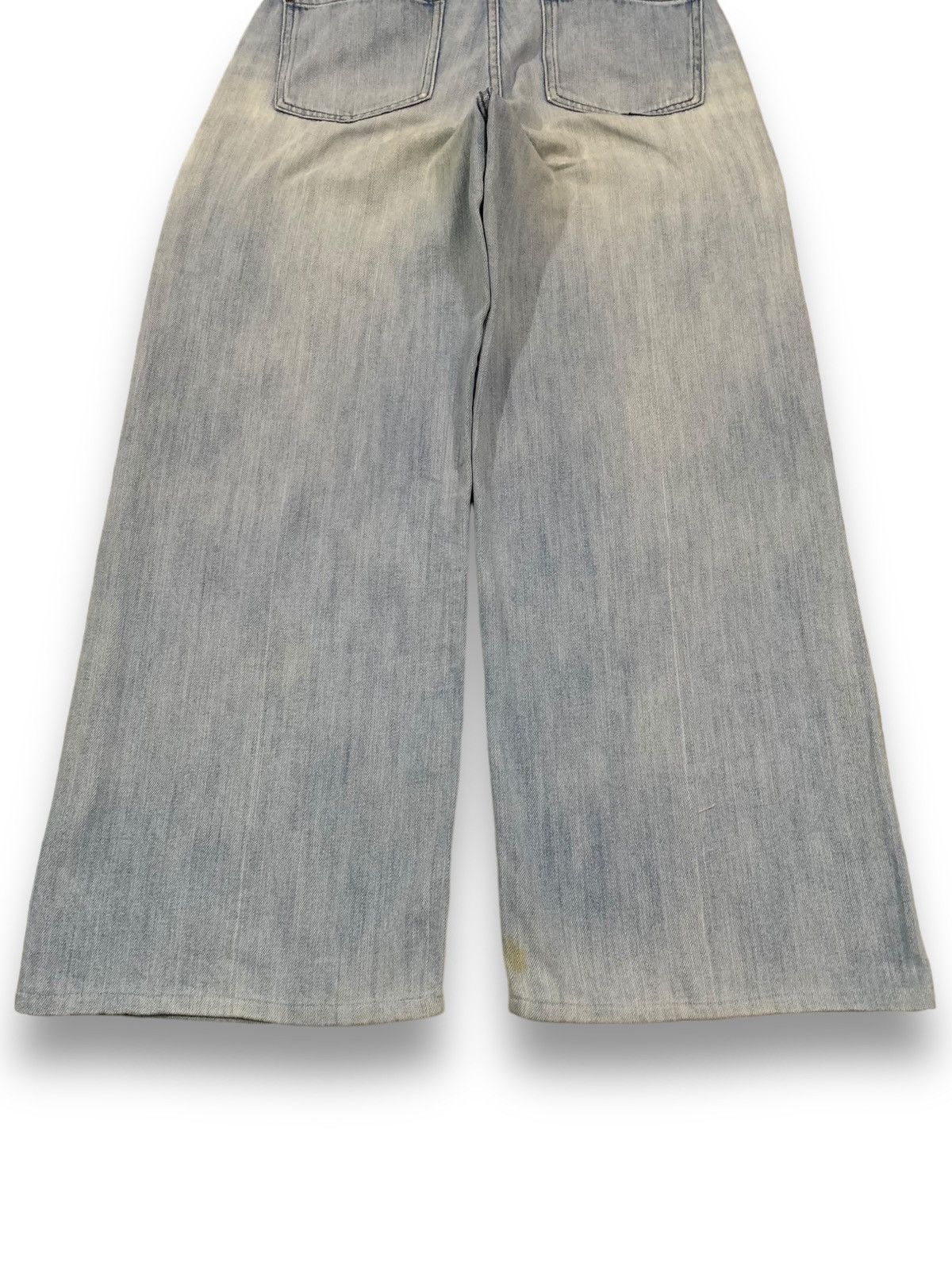 Japanese Brand Vintage Y2K Japanese Brand Baggy Wide Leg Distressed Jeans Size 26" / US 2 / IT 38 - 12 Thumbnail