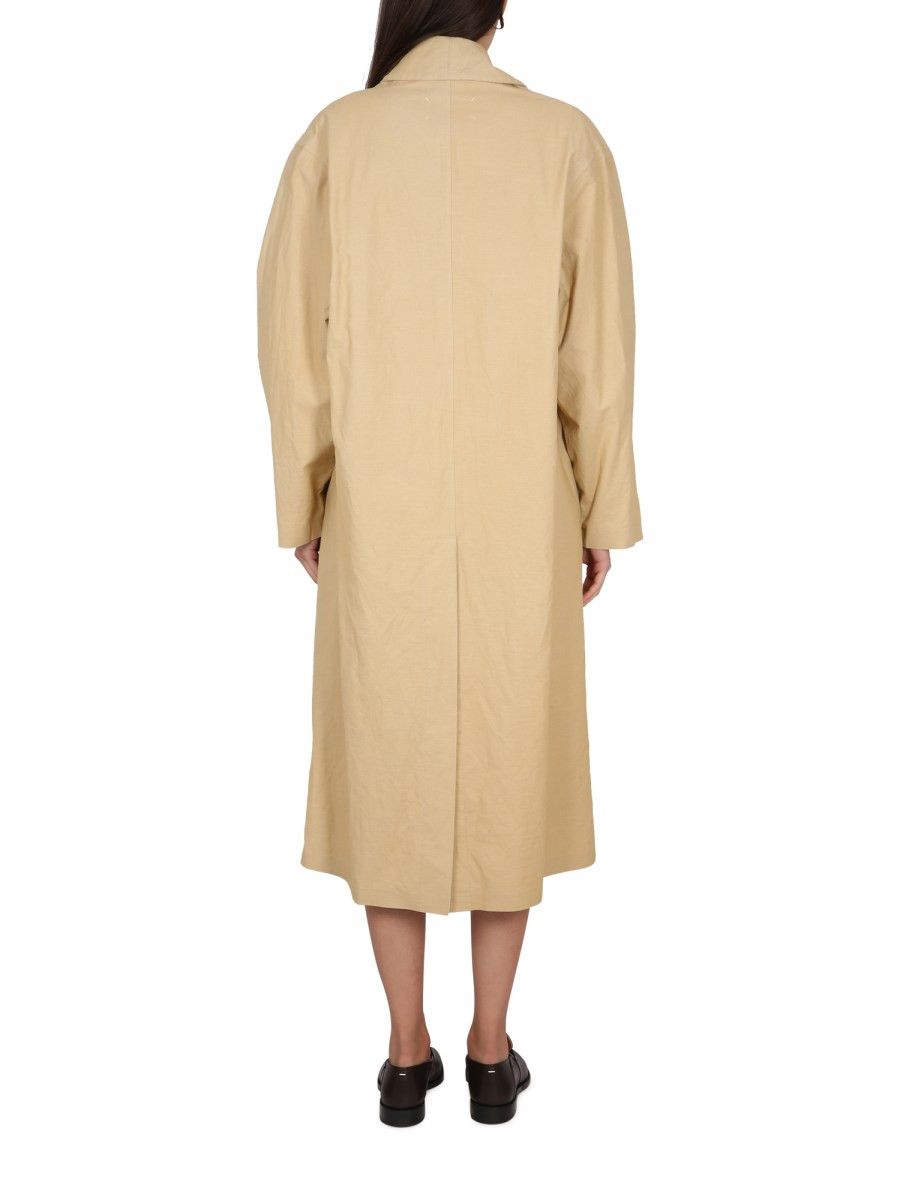 Maison Margiela o1y0625 Trench Coat in Beige Size XS / US 0-2 / IT 36-38 - 3 Thumbnail