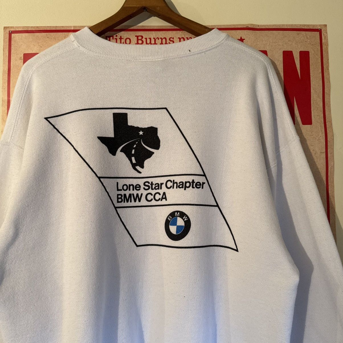 Vintage Vintage BMW Logo Car Crewneck Sweatshirt White 1990s XL Size US XL / EU 56 / 4 - 4 Thumbnail