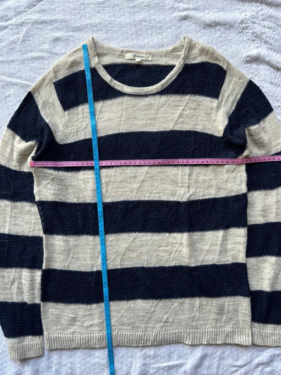 Japanese Brand Good day japanese knitted striped longlseeve Size US M / EU 48-50 / 2 - 7 Thumbnail