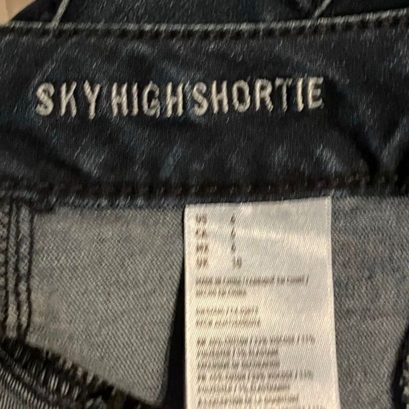 American Eagle Outfitters American Eagle Womens Shorts Blue Denim High Rise Shortie Stretch 6 Regular Pocket 5-Pocket Design Casual Streetwear Preppy Womens Size 28" / US 6 / IT 42 - 5 Thumbnail