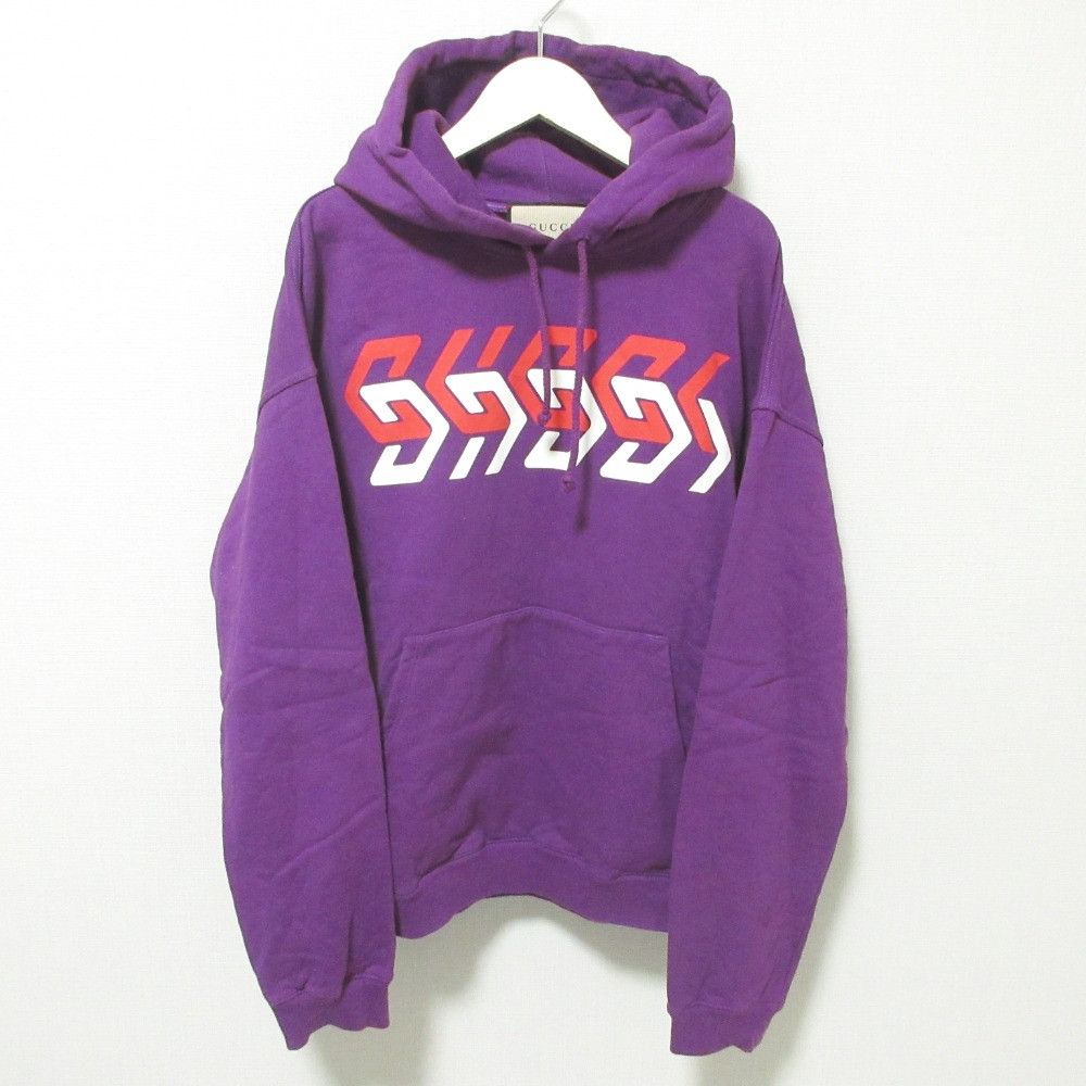 Gucci Gucci Chain Print Pullover Hoodie Cotton Sweatshirts & Hoodies 715911 DUTY FREE for USA