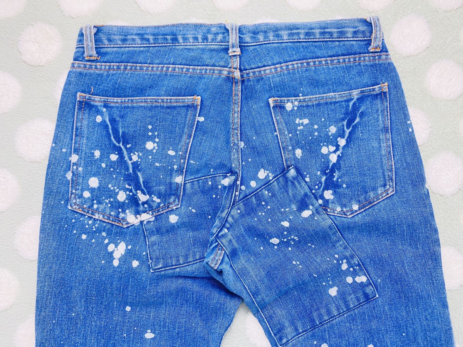 Japanese Brand Japanese boro-style custom patchwork paint-splatter jeans Size US 32 / EU 48 - 15 Thumbnail