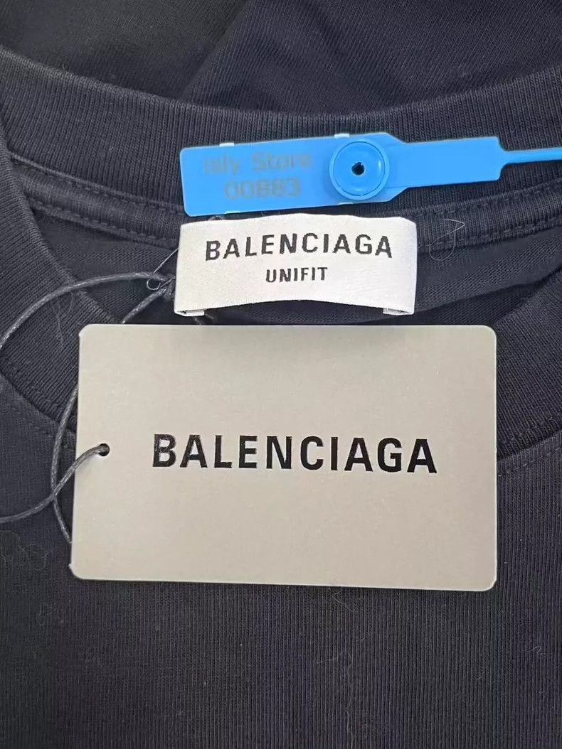 Balenciaga Balenciaga Letter Print Crew Neck Ripped Short Sleeve T-Sh Size XXS / US 00 / IT 34 - 4 Thumbnail
