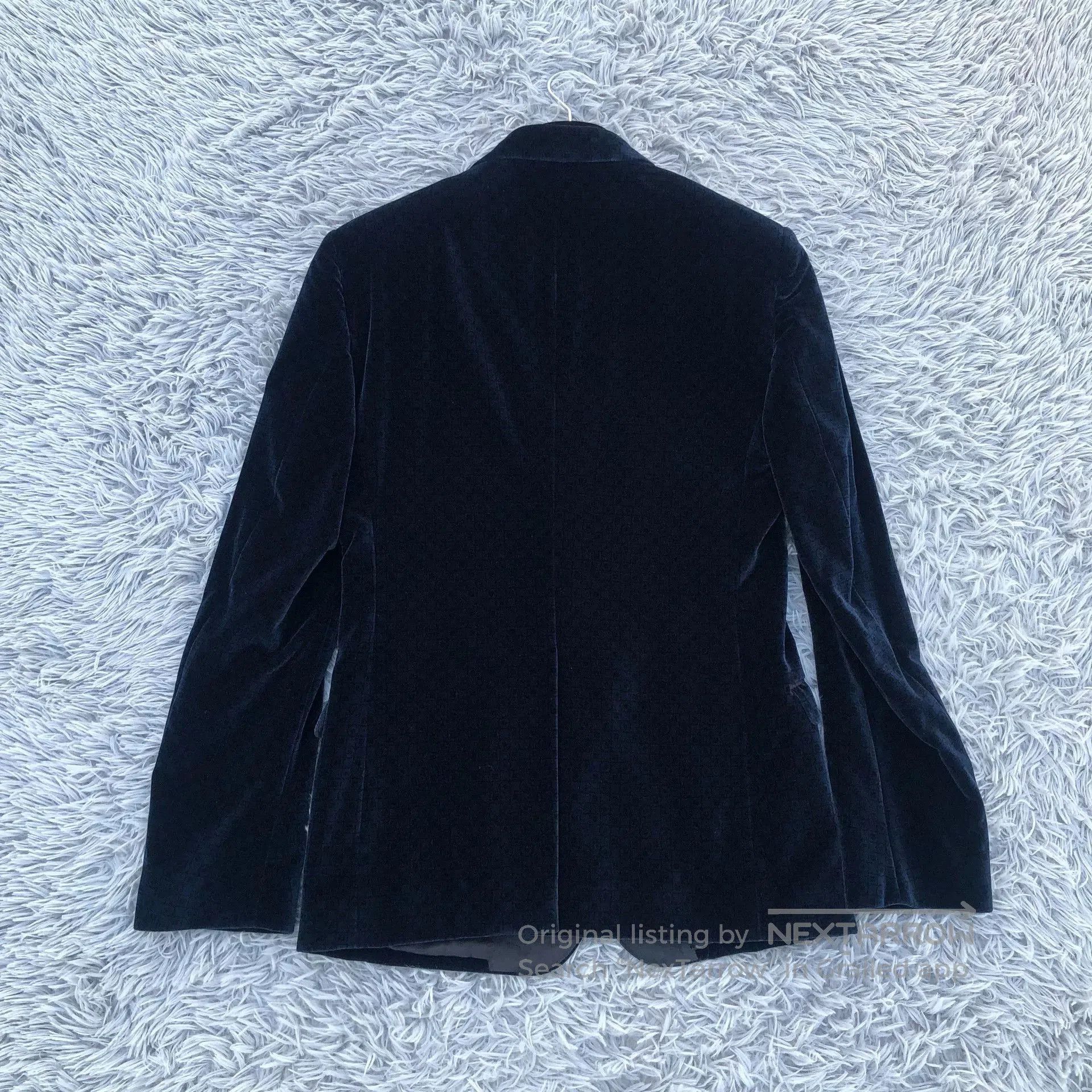 Dolce & Gabbana Dolce Gabbana Sky Blue Velvet Wool Blazer. Size US S / EU 44-46 / 1 - 5 Thumbnail