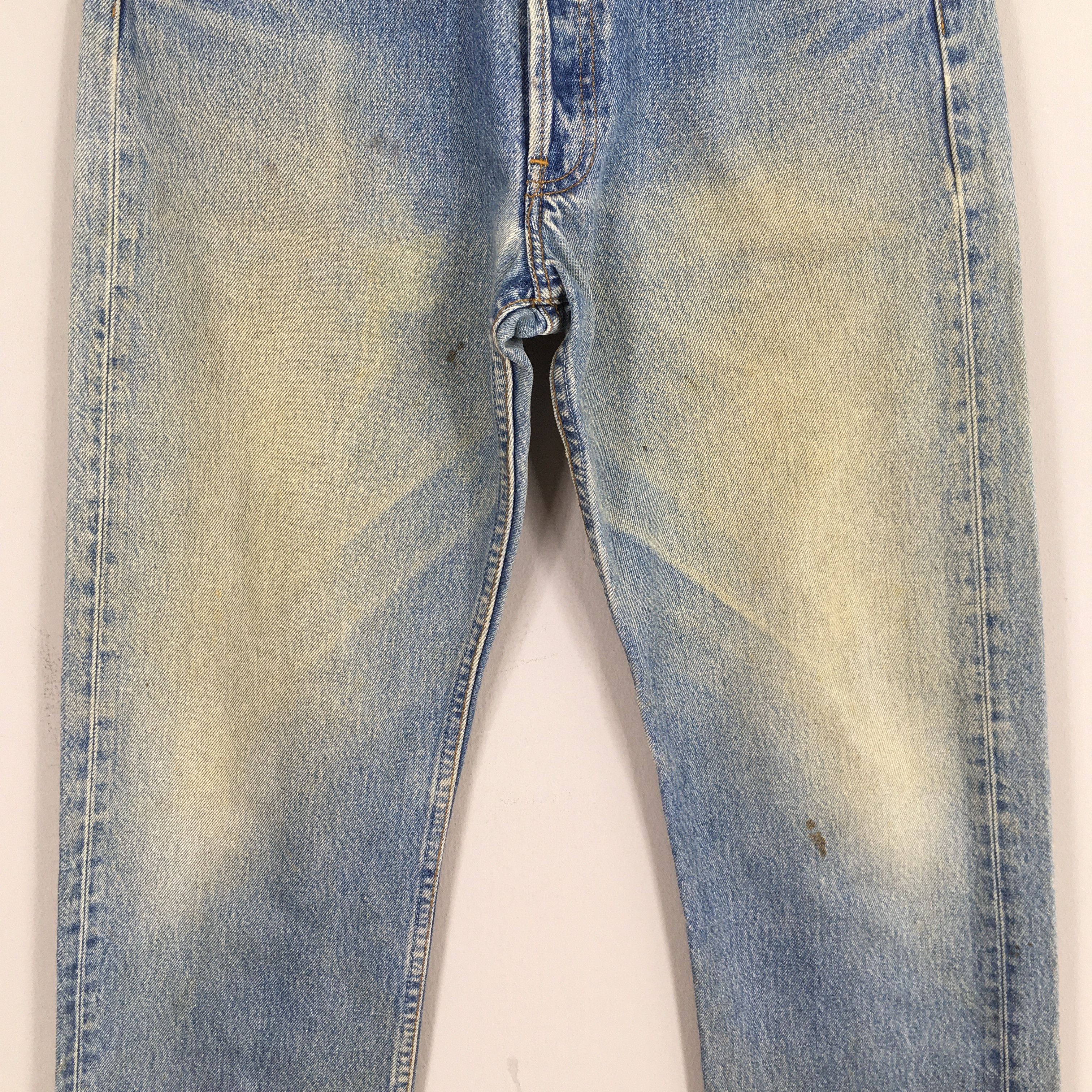 Levi's Size 29x32 Vintage 90s Levi's 501 Faded Blue Jeans S965 Size US 29 - 3 Thumbnail