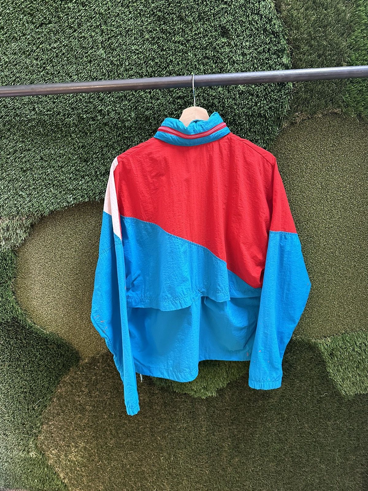 Nike × Vintage Vintage Nike Split Colour Zip-up Jacket Medium Size US M / EU 48-50 / 2 - 2 Thumbnail