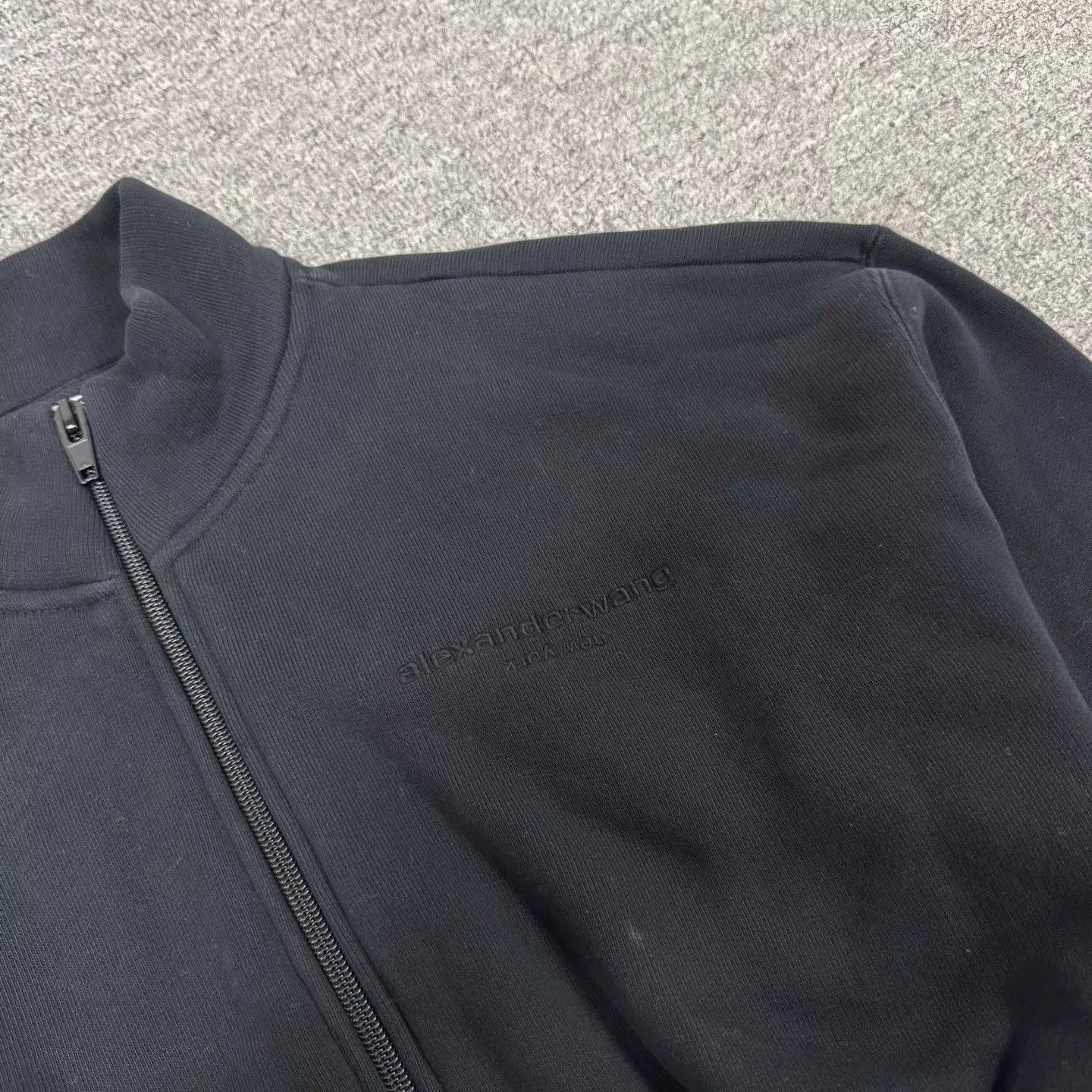 Alexander Wang Alexander Wang Black Short Zip Crop Jacket XS Size XS / US 0-2 / IT 36-38 - 4 Thumbnail