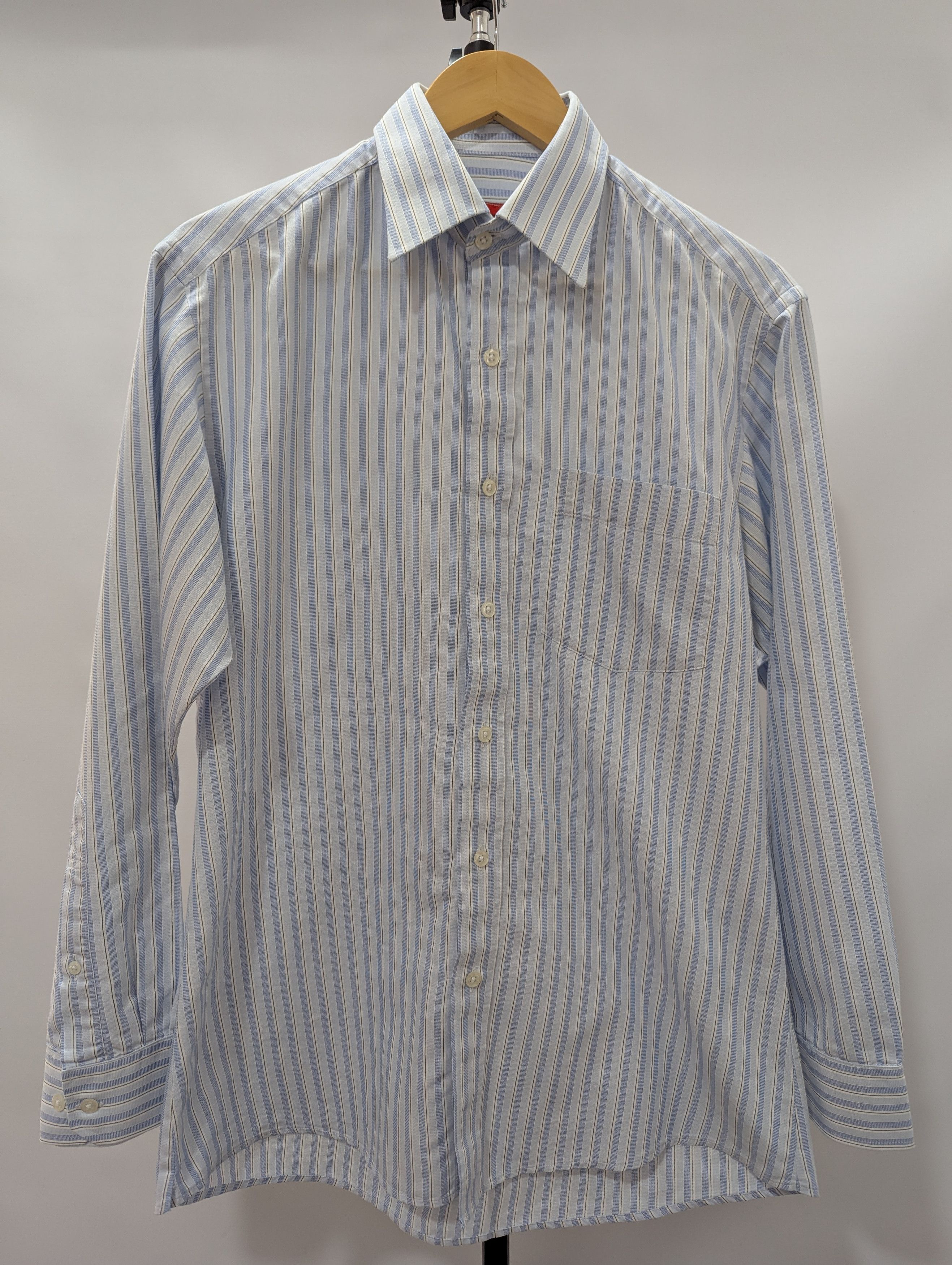 Brioni × Vintage Brioni Striped Vintage Shirt Size US L / EU 52-54 / 3 - 1 Thumbnail