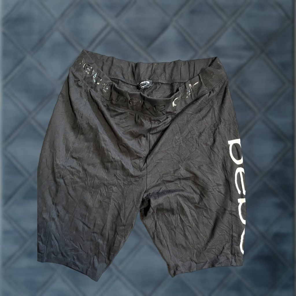 Bebe Bebe Sports Shorts Leggings Women XL Black Logo Embroidered Pockets Size 40" / US 18 - 1 Thumbnail