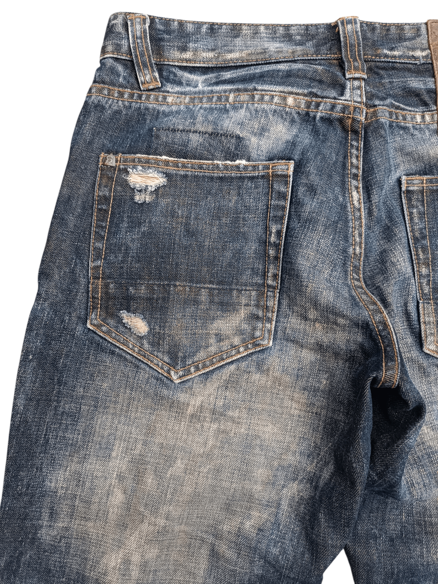 Tornado Mart STRIVERS & CO UNION MADE TIE DYE DISTRESSED WHISKERS FADED Size US 30 / EU 46 - 20 Thumbnail