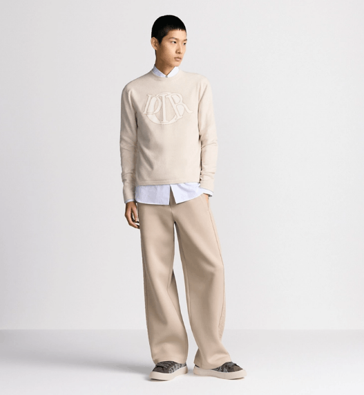 Dior o1w1db11025 513M66 Dior Charm Sweater in Beige Size US L / EU 52-54 / 3 - 4 Thumbnail