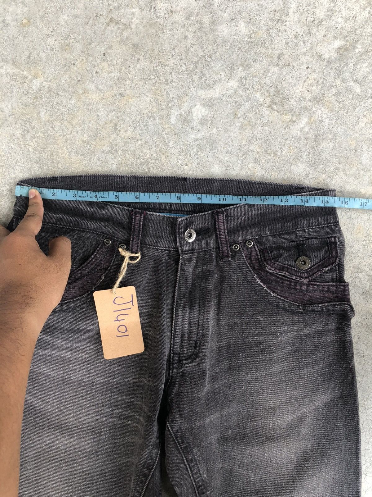 If Six Was Nine Flared Male Bootcut Jeans Distessed Denim Size US 31 - 22 Thumbnail