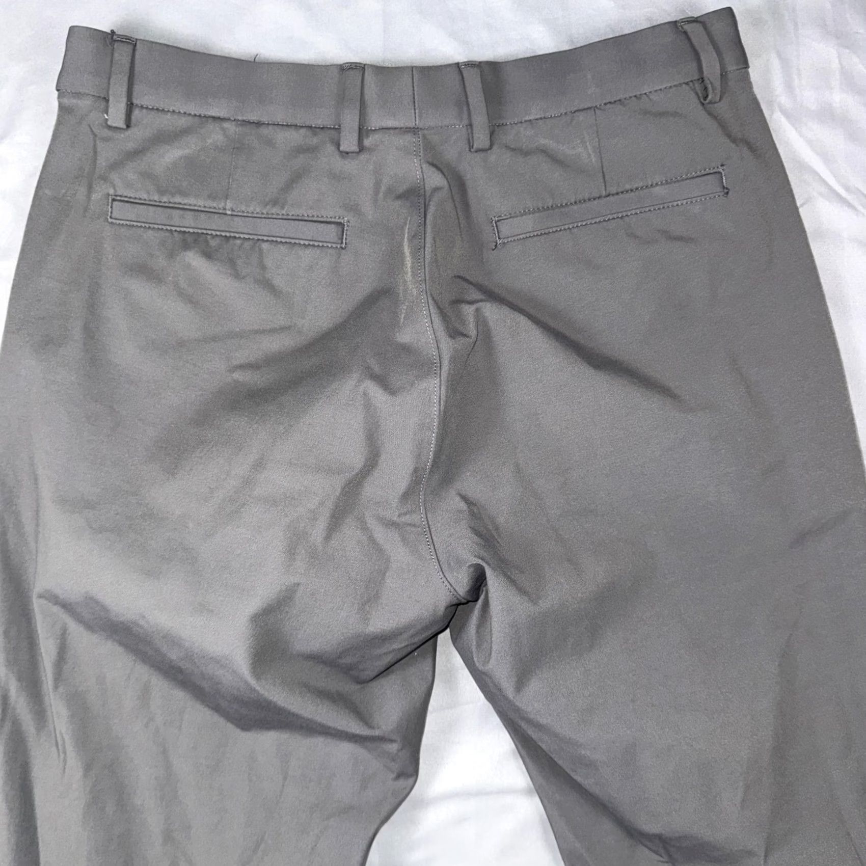 Ralph Lauren Lauren Ralph Lauren Pants Mens 34x30 Gray Microfiber Chino Regular Fit Casual Pants Size US 34 / EU 50 - 6 Thumbnail
