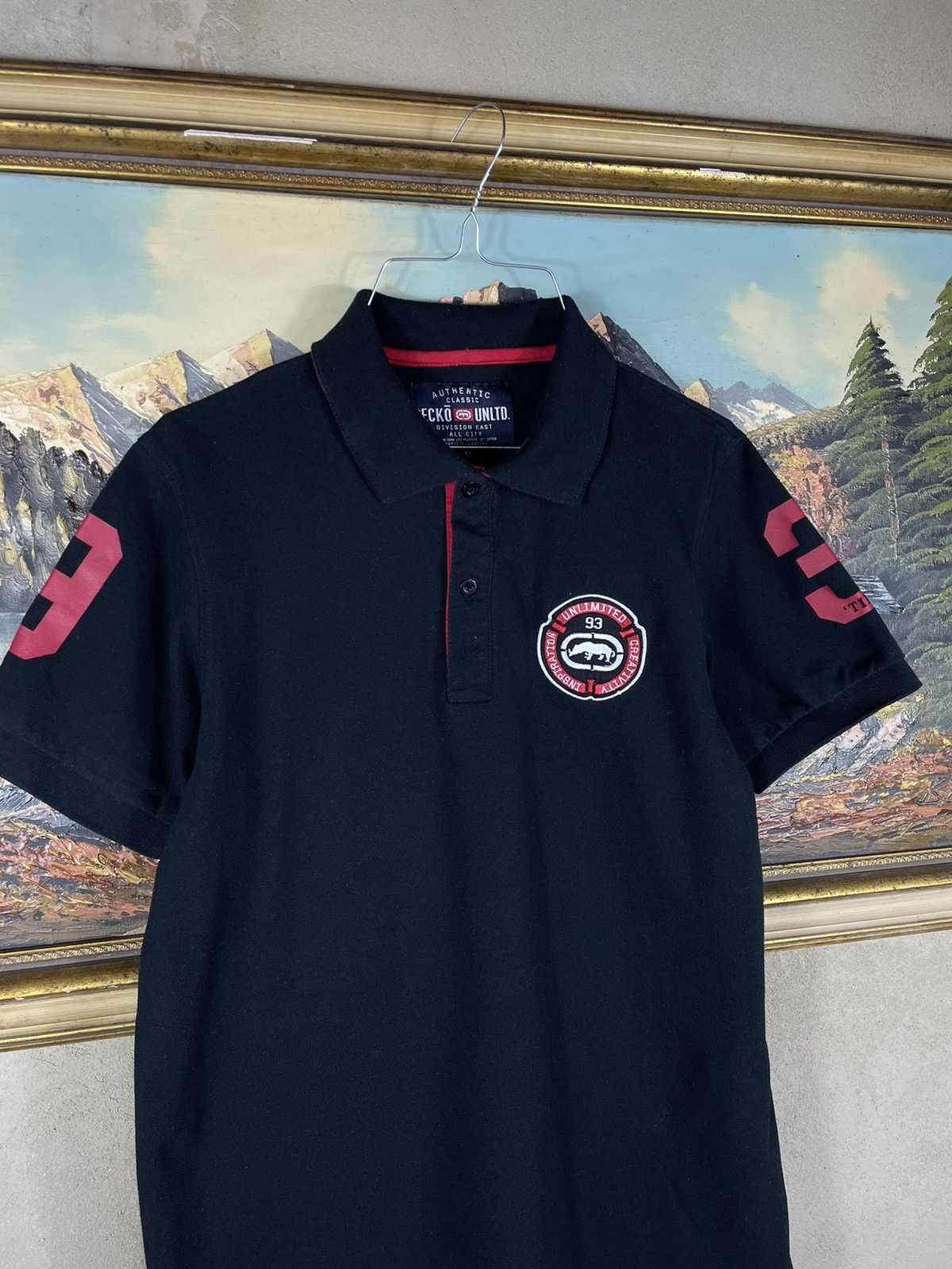 Ecko Unltd. × Vintage Black vintage retro Y2K 00s polo t-shirt tees Ecko Untld. Size US M / EU 48-50 / 2 - 5 Thumbnail