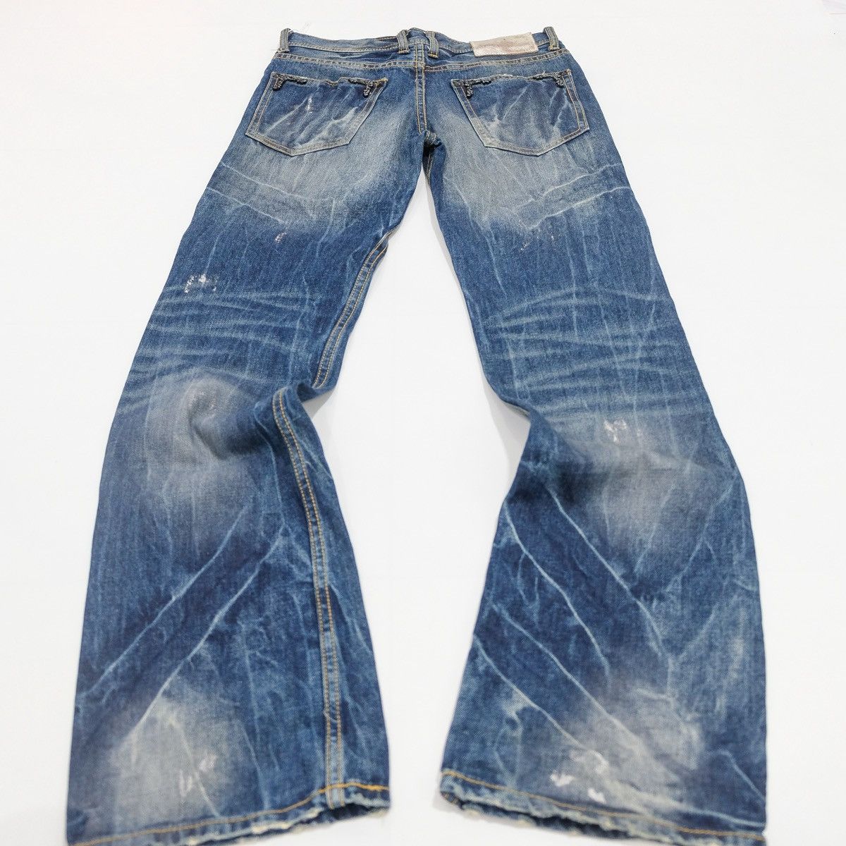 Japanese Brand Xfrm splash low rise boot cut denim jeans (japan) Size US 28 / EU 44 - 5 Thumbnail