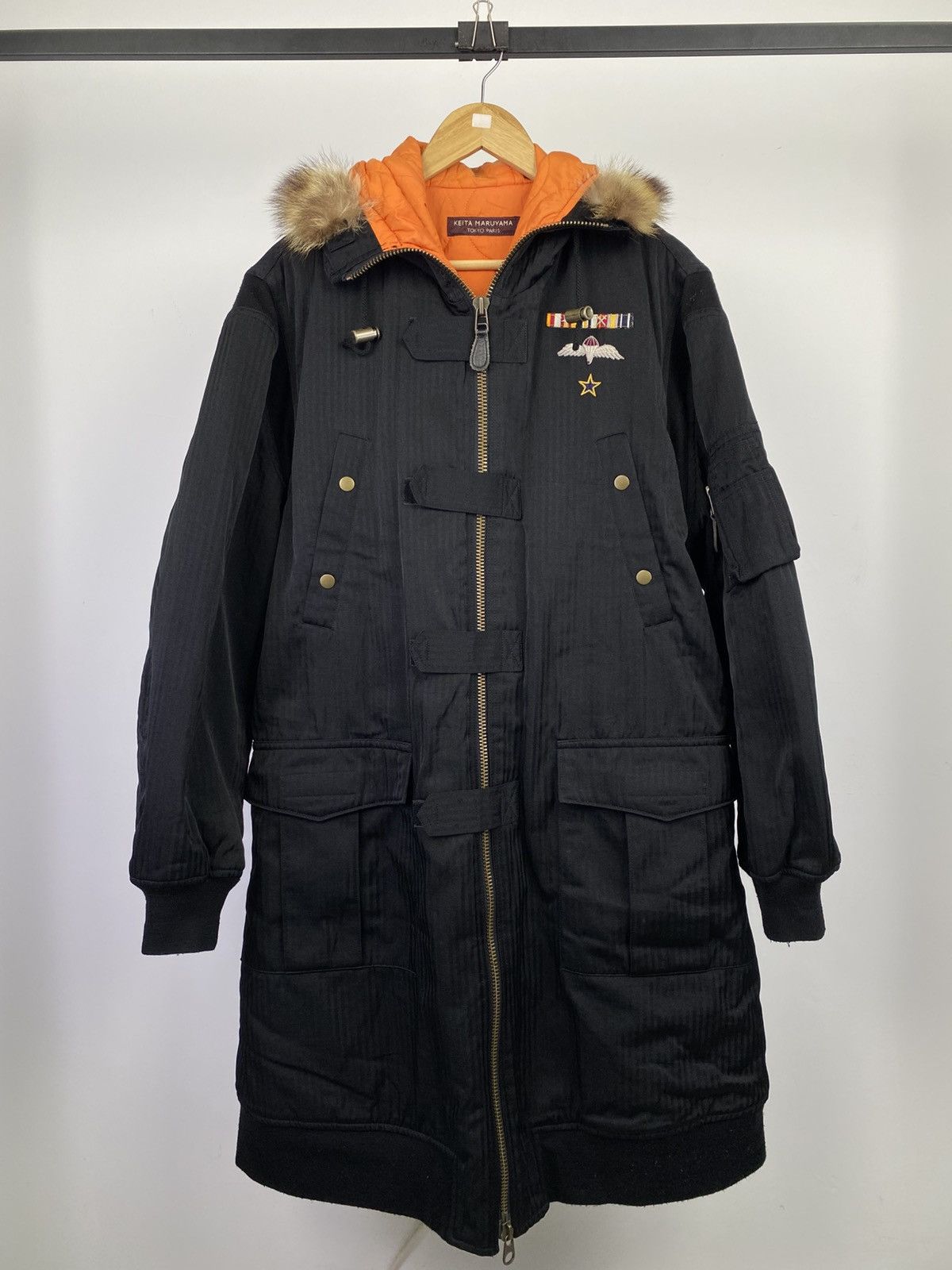 Japanese Brand 1990’s Keita Maruyama Snorkel Hoodie Quilted Bomber Parka Size US M / EU 48-50 / 2 - 1 Thumbnail