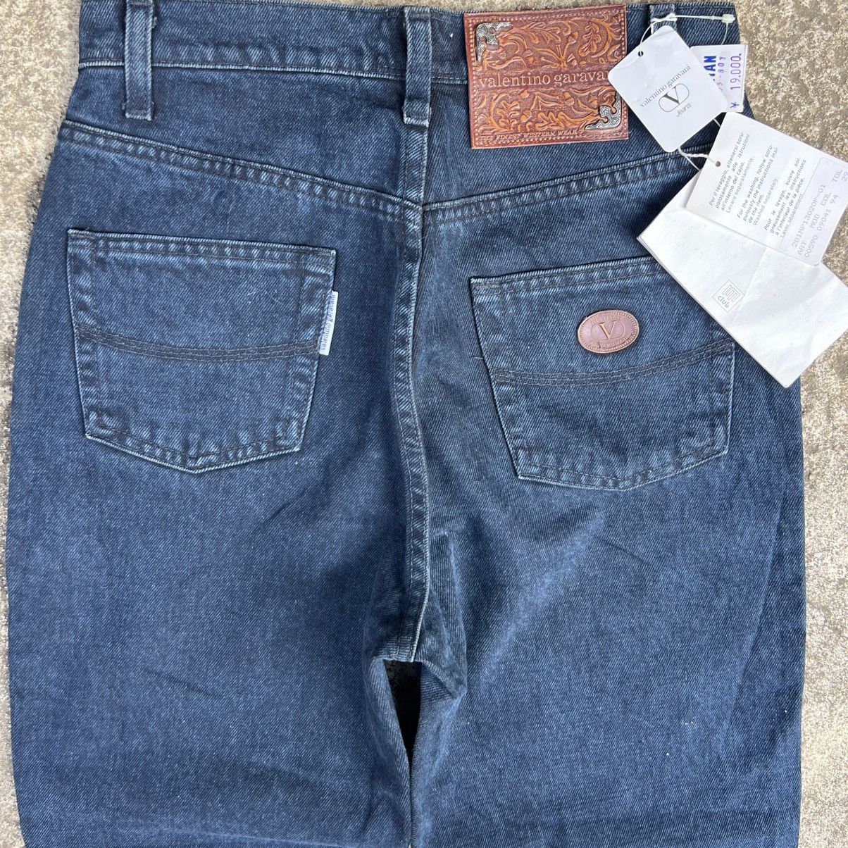 Valentino × Vintage 90s Valentino Jeans Denim Pants Blue Size US 27 - 4 Thumbnail
