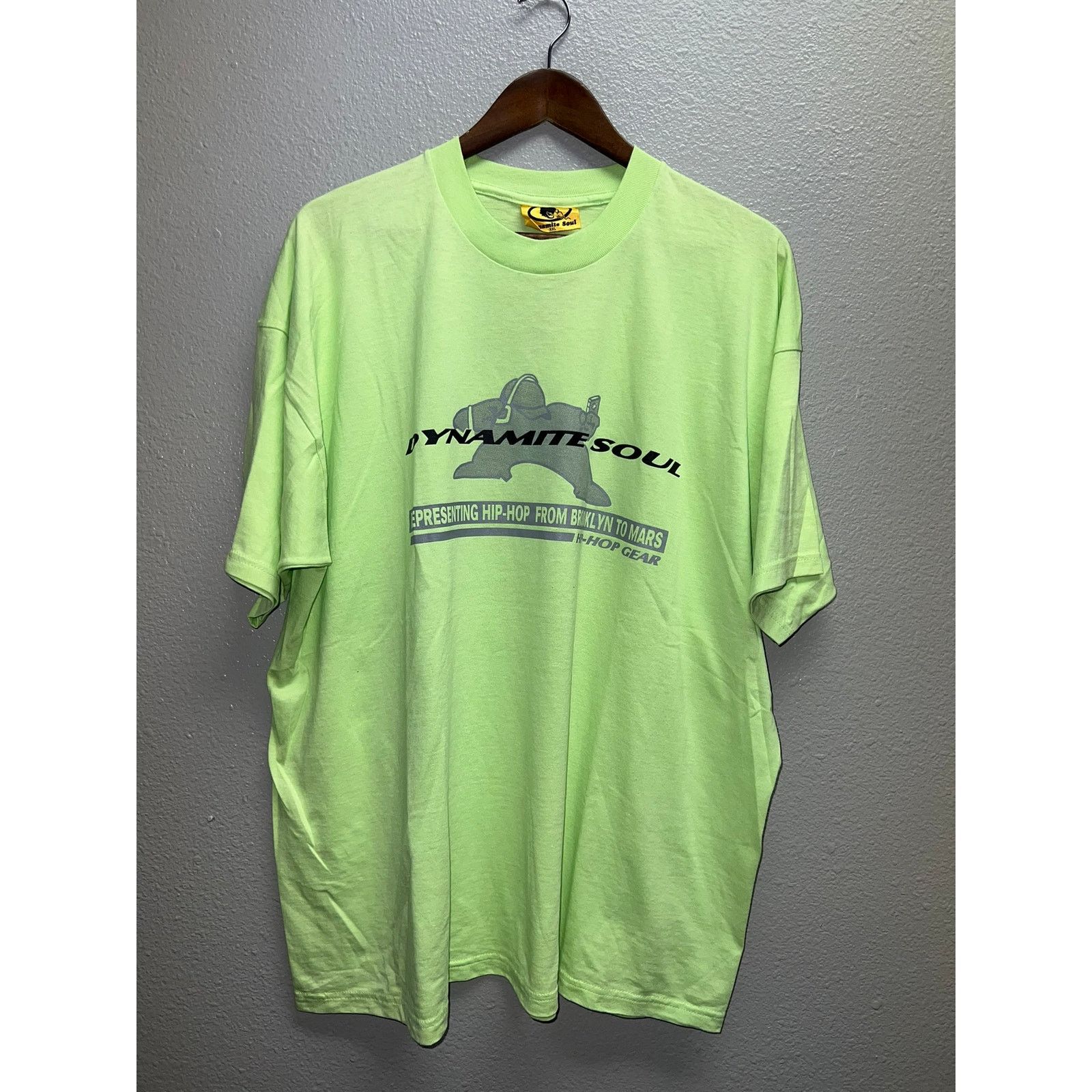 Vintage Vintage Dynamite Soul Shirt Hip hop Gear Green Rap Tee 90s 2 Size US XXL / EU 58 / 5 - 1 Thumbnail