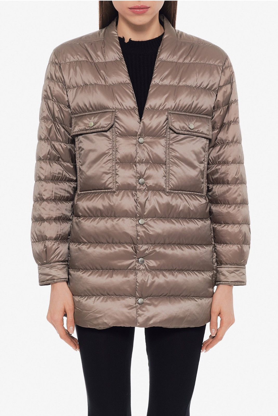 Moncler × Rick Owens Last Rick Owens x Moncler Webbing Trimmed Quilted Jacket Size XS / US 0-2 / IT 36-38 - 8 Thumbnail