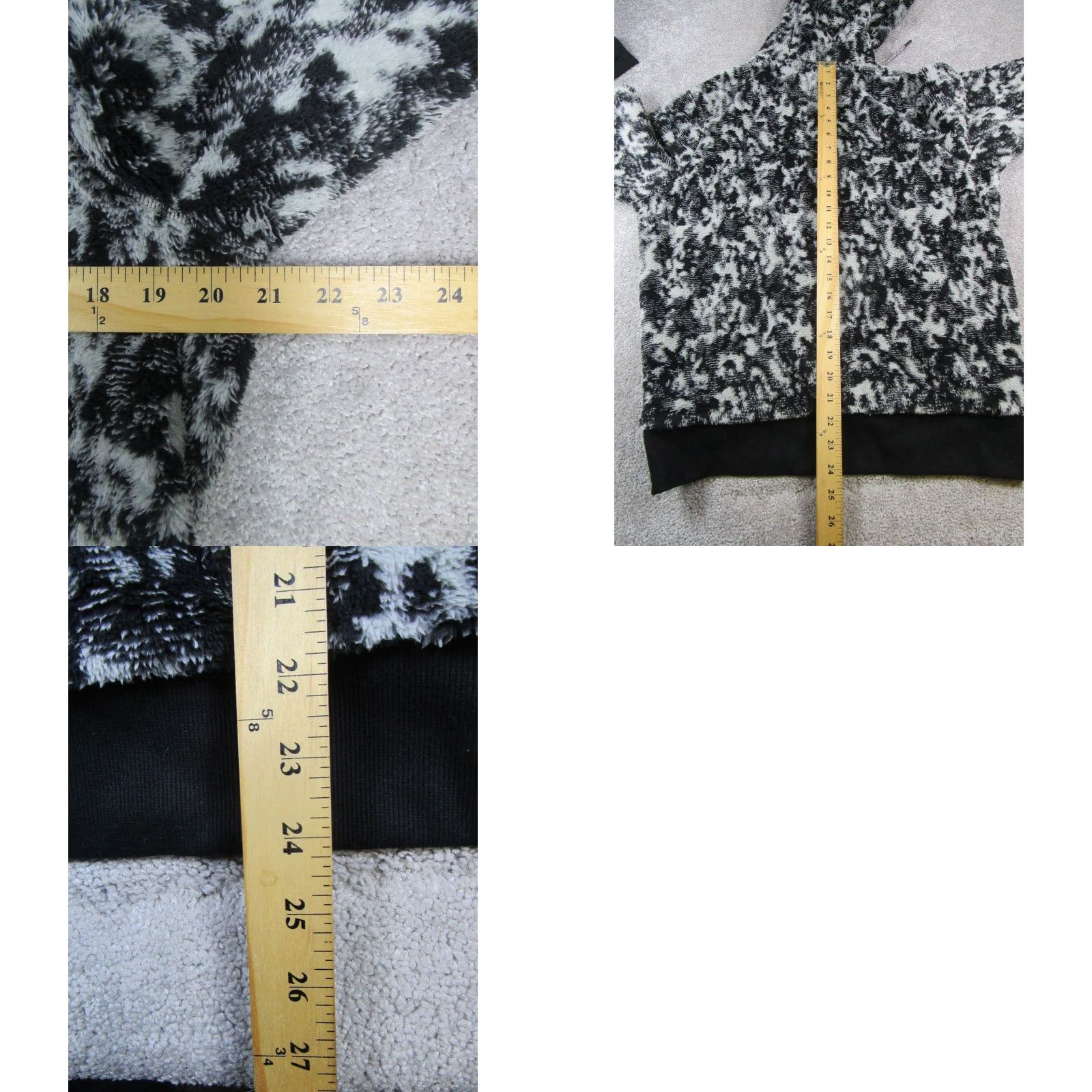 Athleta Athleta Hoodie Womens M Black Tuga Sherpa Fleece Camouflage Colorful Pullover Mock Neck Gym & Training, Hiking, Walking Mens Womens Girls Boys Size M / US 6-8 / IT 42-44 - 8 Thumbnail