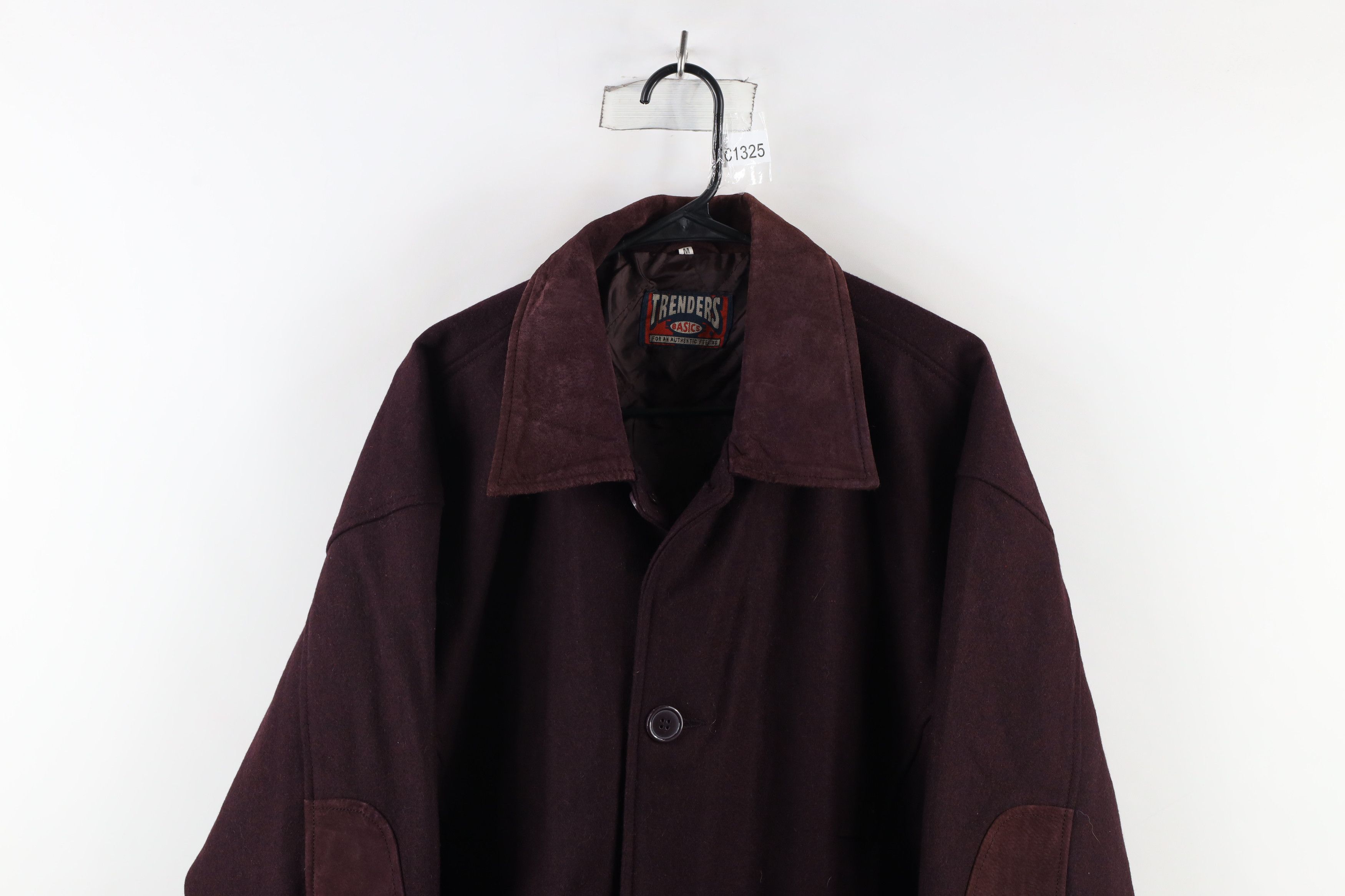 Vintage Vintage 90s Streetwear Trim Wool Quilted Jacket Purple Size US M / EU 48-50 / 2 - 2 Thumbnail