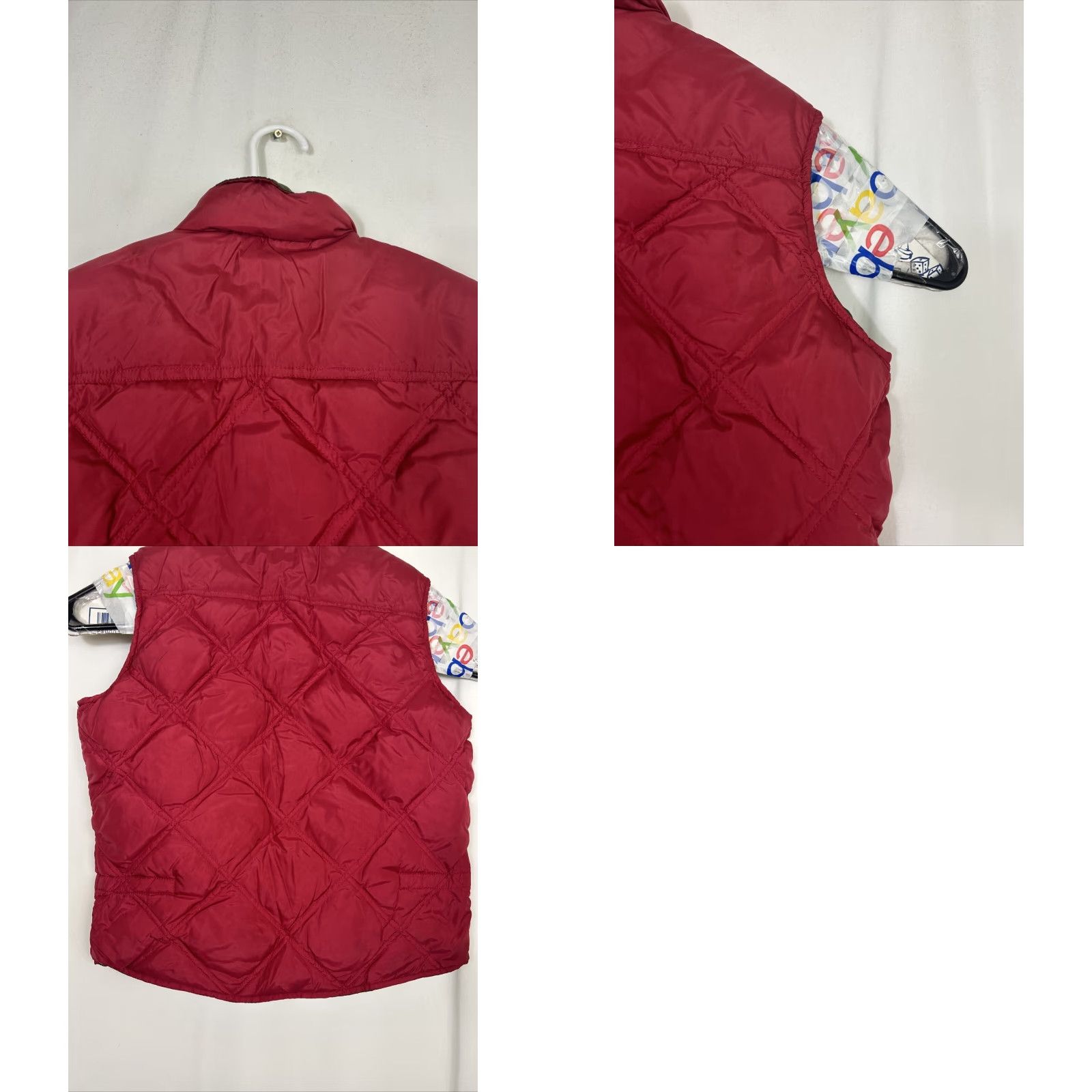 Eddie Bauer VINTAGE Eddie Bauer Womens Vest Full Zip Quilted Down Puffer Red L Size L / US 10 / IT 46 - 9 Thumbnail