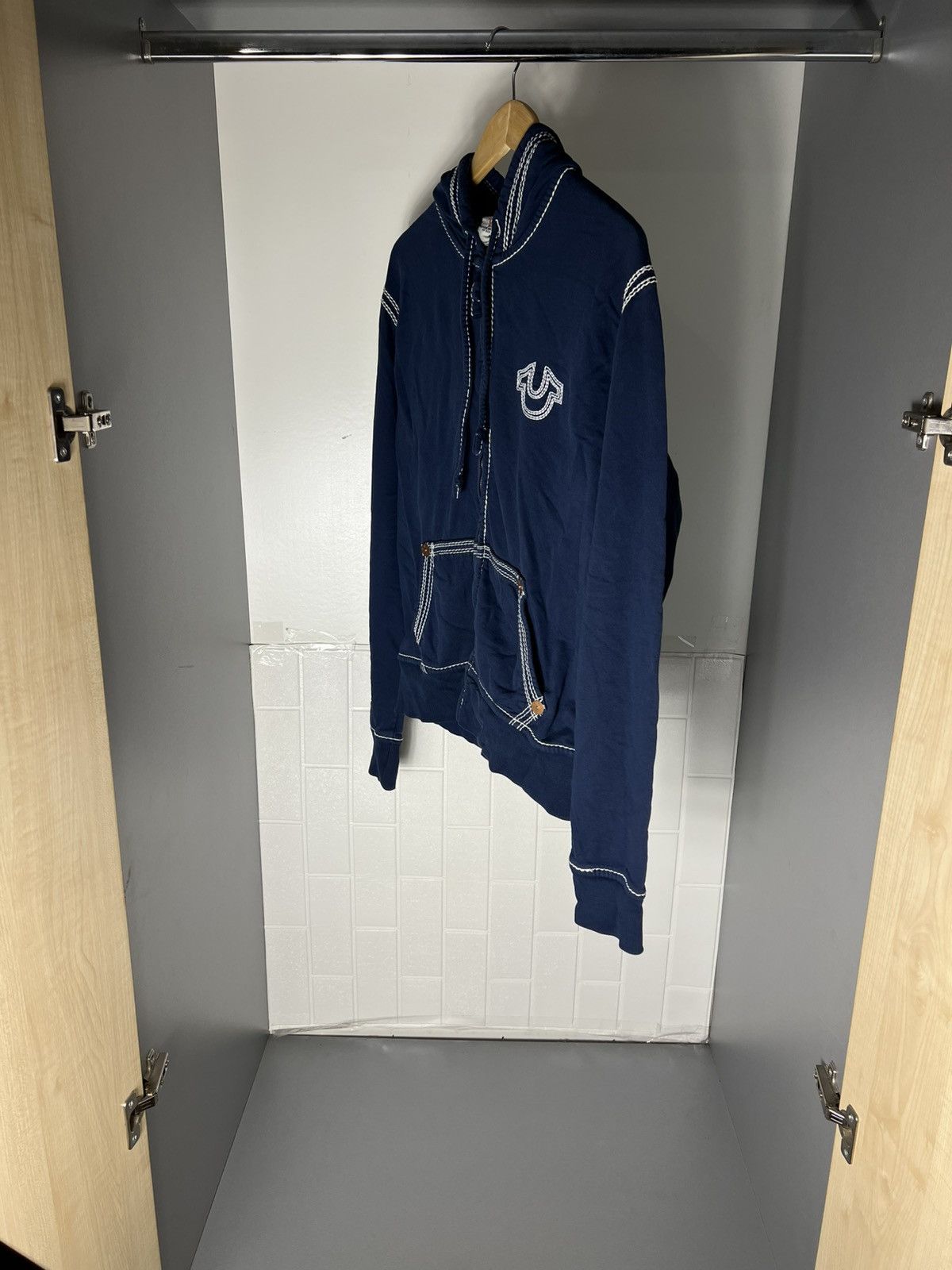 True Religion VINTAGE TRUE RELIGION ZIP HOODIE DESIGNER JAPAN STYLE Y2K Size US L / EU 52-54 / 3 - 12 Thumbnail