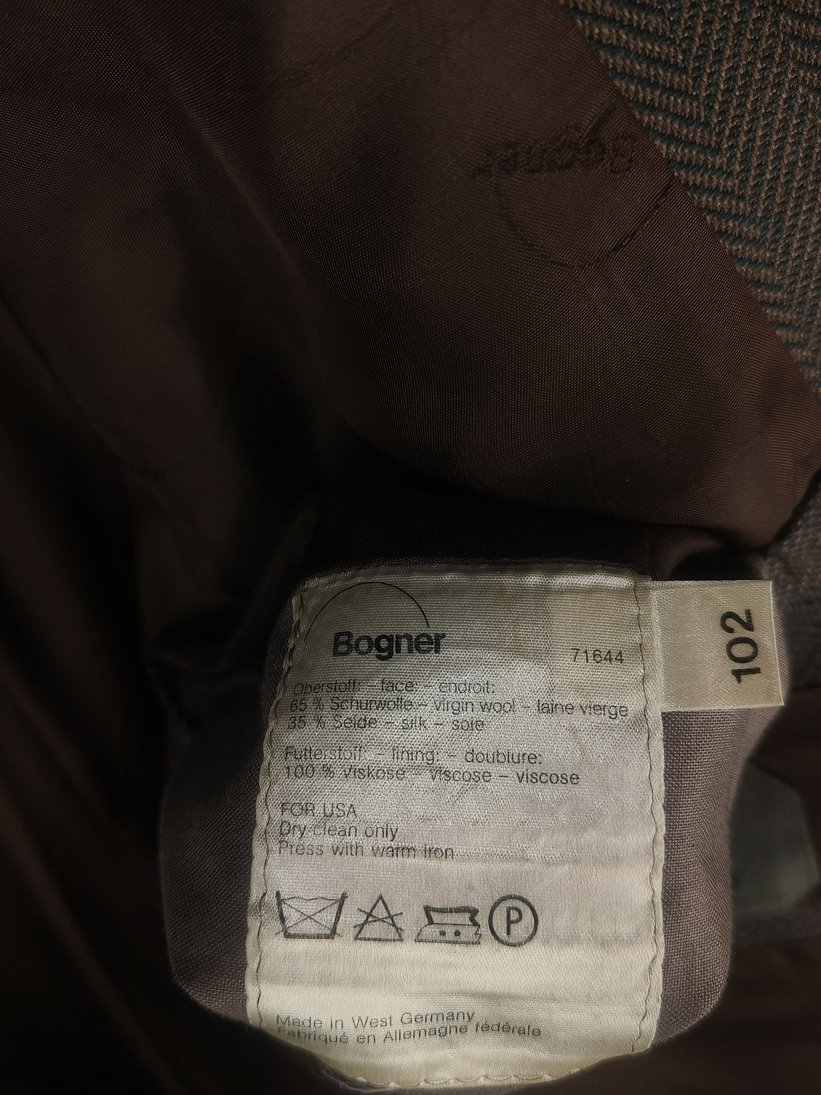 Bogner Bogner Blazer Made in W. Germany Olive Brown Wool Sport Coat Size 40R - 4 Thumbnail