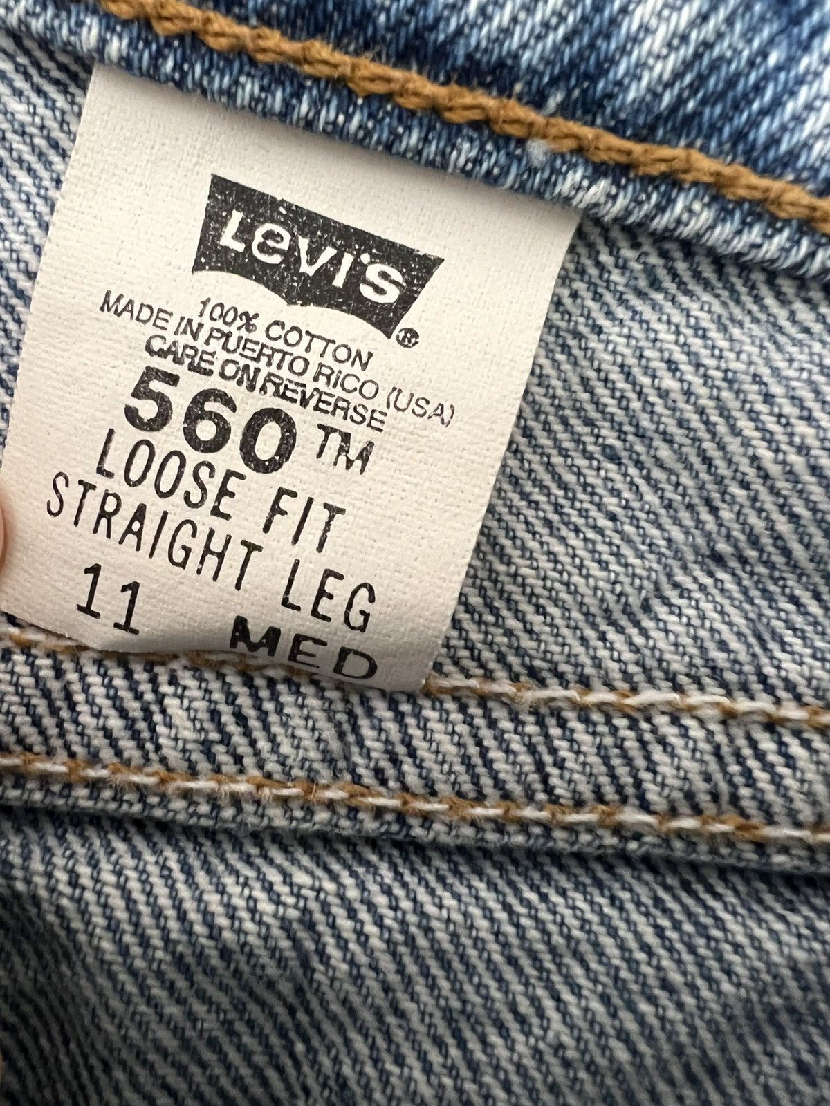 Levi's Vintage womens levis 560 loose fit straight leg jeans Size 28" / US 6 / IT 42 - 3 Thumbnail