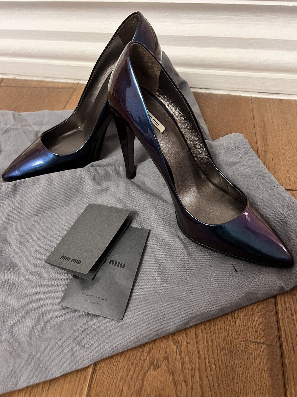 Miu Miu leather shoes miu miu Size US 4 / IT 34 - 1 Thumbnail