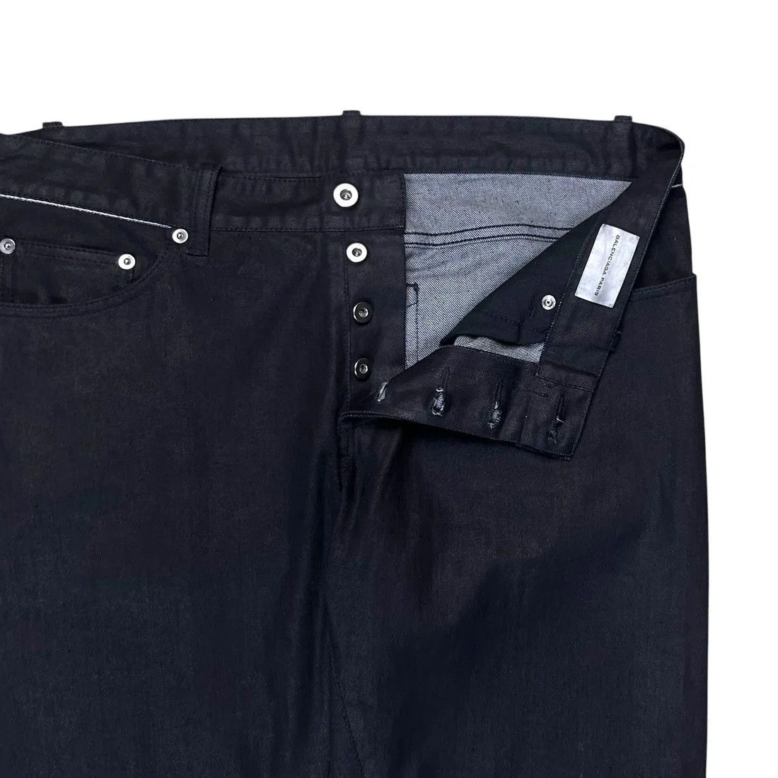 Balenciaga Balenciaga Waist Trimmed Waxed Jeans - SS13 Size US 33 - 5 Thumbnail
