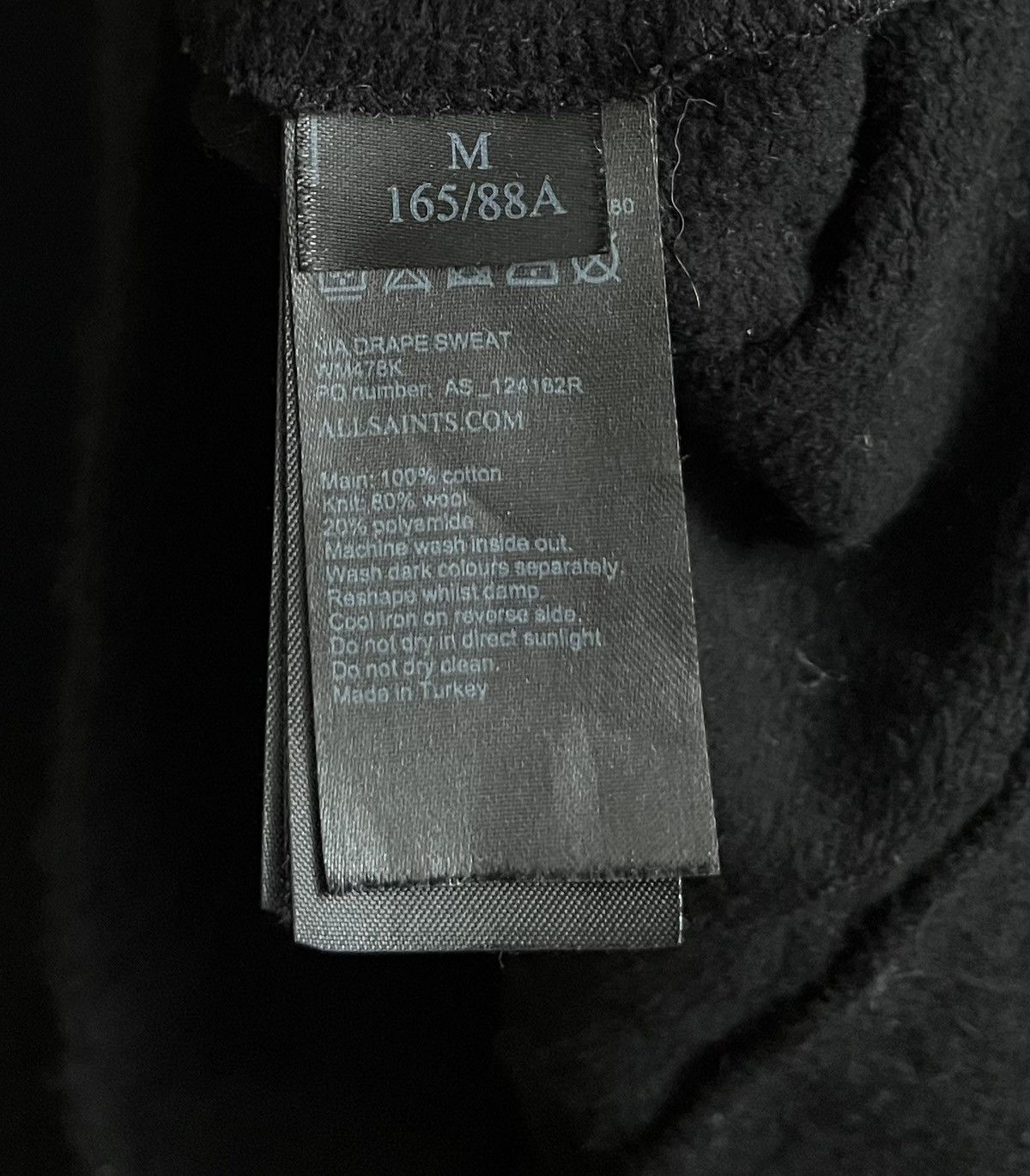 Allsaints AllSaints Nia Drape Sweat Women’s All Saints Asymmetry Size M / US 6-8 / IT 42-44 - 7 Thumbnail