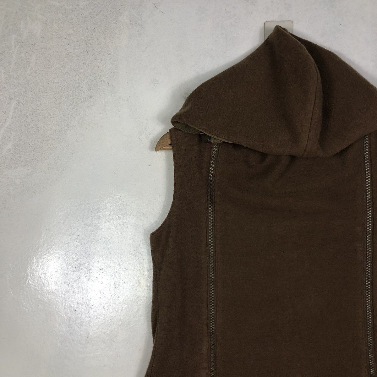 Japanese Brand × Vintage 📌VINTAGE BIKER VEST JACKET DOUBLE ZIP LAYER ASSYMETRICAL Size US S / EU 44-46 / 1 - 9 Thumbnail