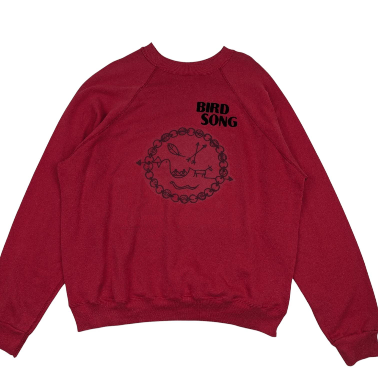 Tultex Vintage 90's FUGAWEE Indian Tribe Bird Song Sweatshirt Size US XL / EU 56 / 4 - 3 Thumbnail