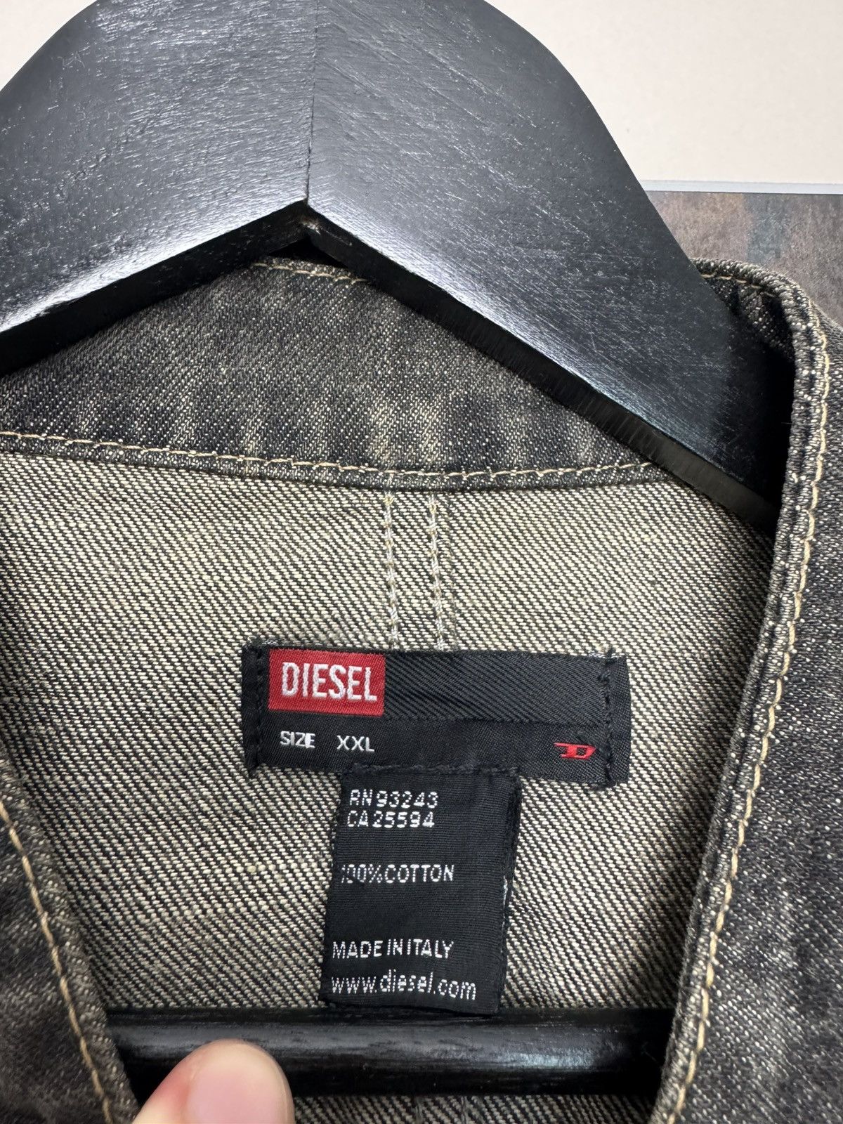 Vintage Y2k 00s Archive Diesel Trucker Jacket Denim Jeans