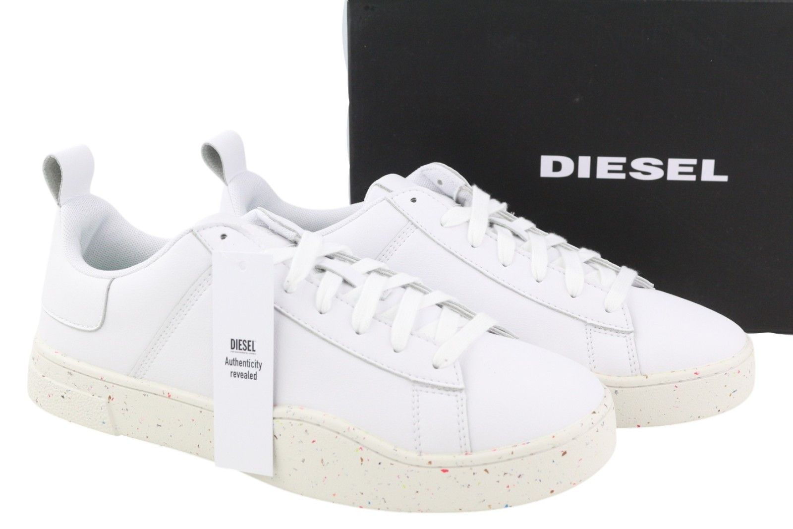 Diesel S-CLEVER LOW LACE EU44.5 White Leather 41519 Size US 11.5 / EU 44-45 - 1 Thumbnail