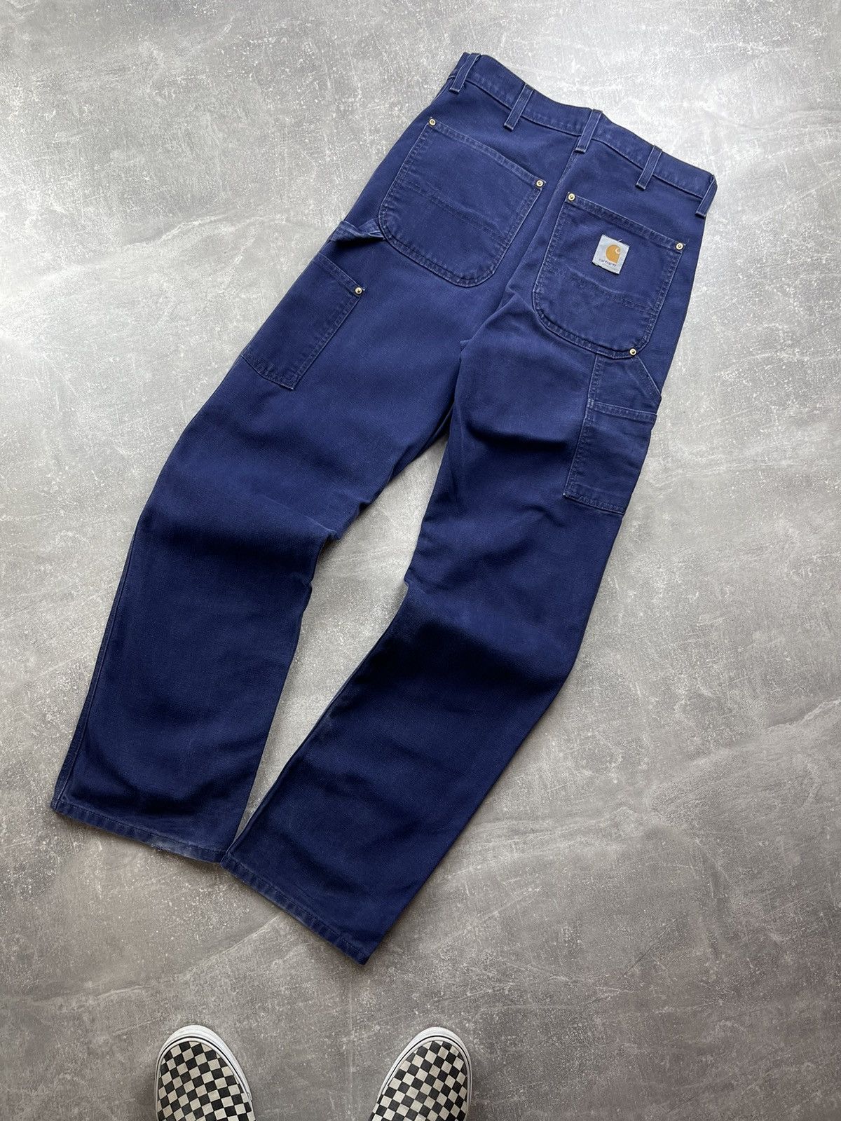 Carhartt × Vintage Vintage Carhart United Garment Carpenter Work Denim Jeans Size US 31 - 1 Thumbnail